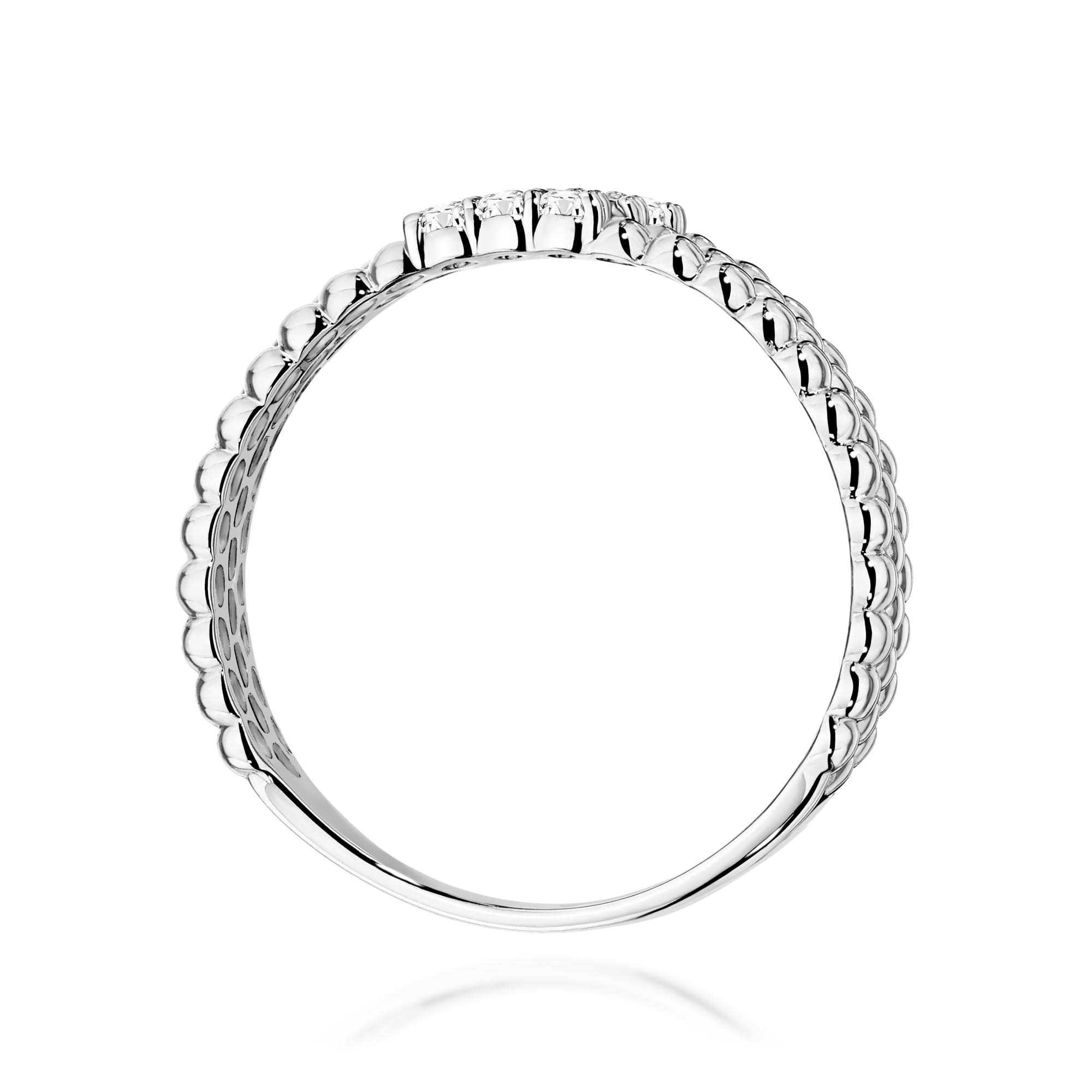 Inel Aur 9K cu Diamante Naturale 0.13 ct