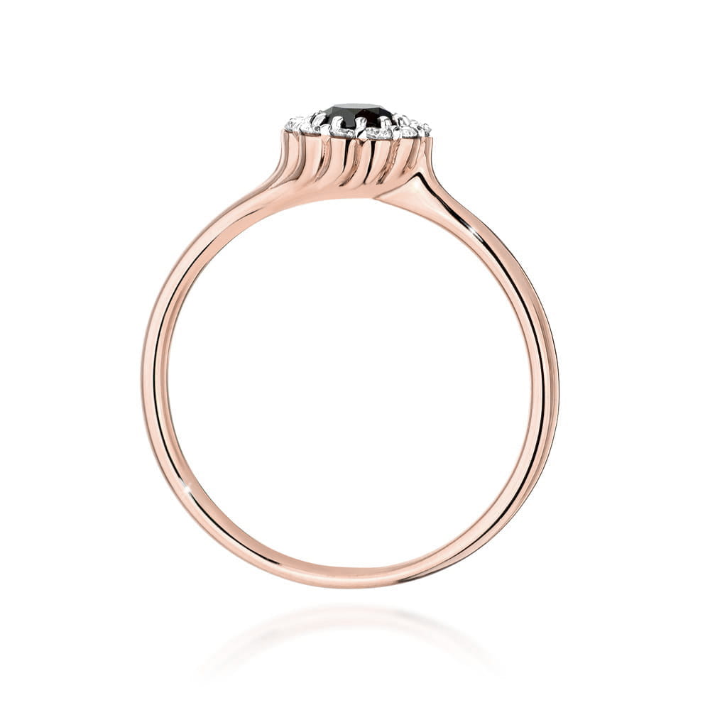 Inel Aur 14K W0622 Diamant Negru 0.50ct