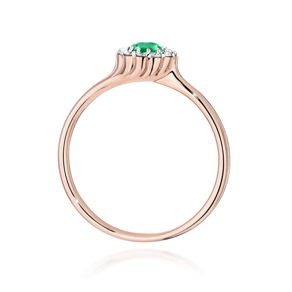 Inel Aur 14K W0622 Smarald 0.50ct