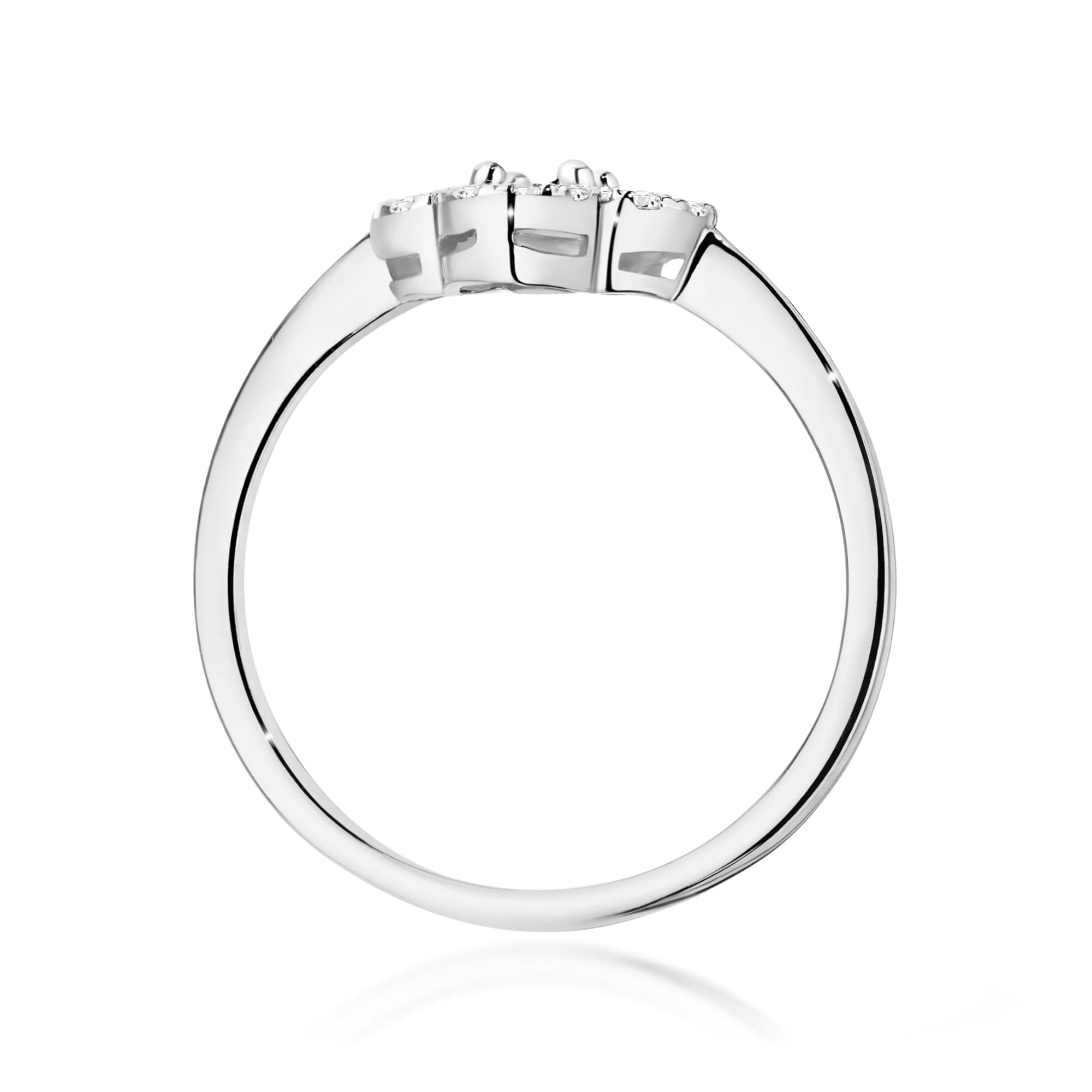 Inel Aur 9K cu Diamante Naturale 0.13 ct