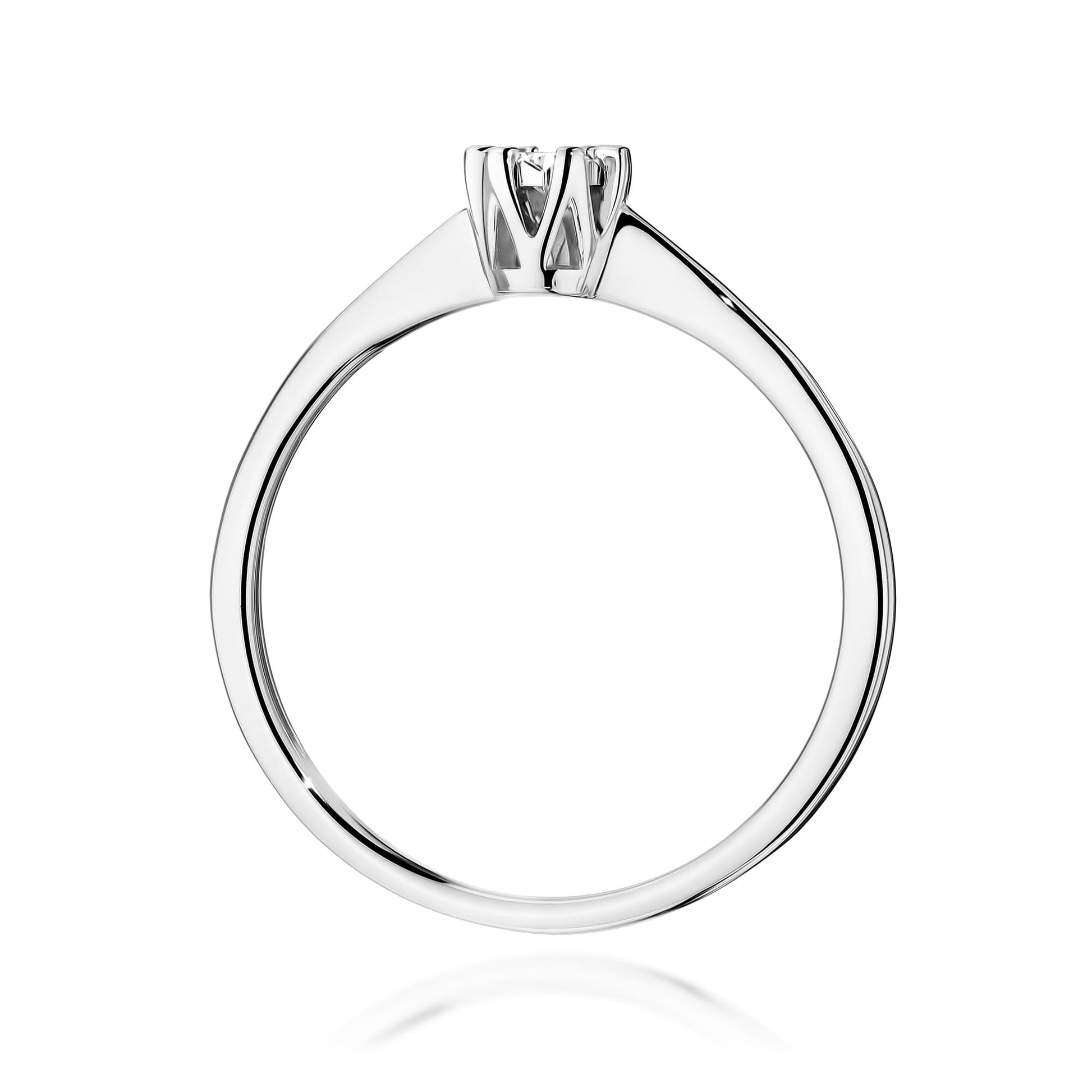 Inel Aur 9K cu Diamant Natural 0.03 ct