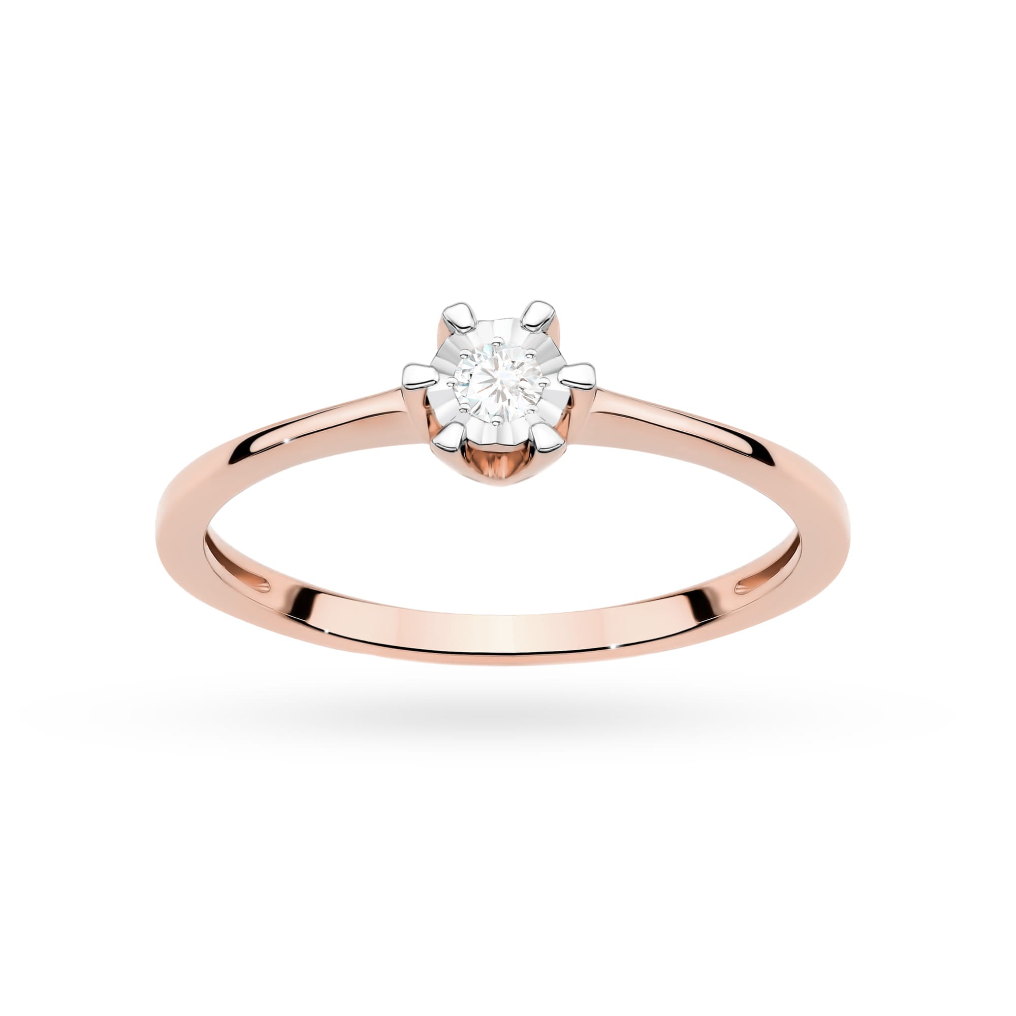 Inel Aur 14K W0628 Diamant 0,03ct