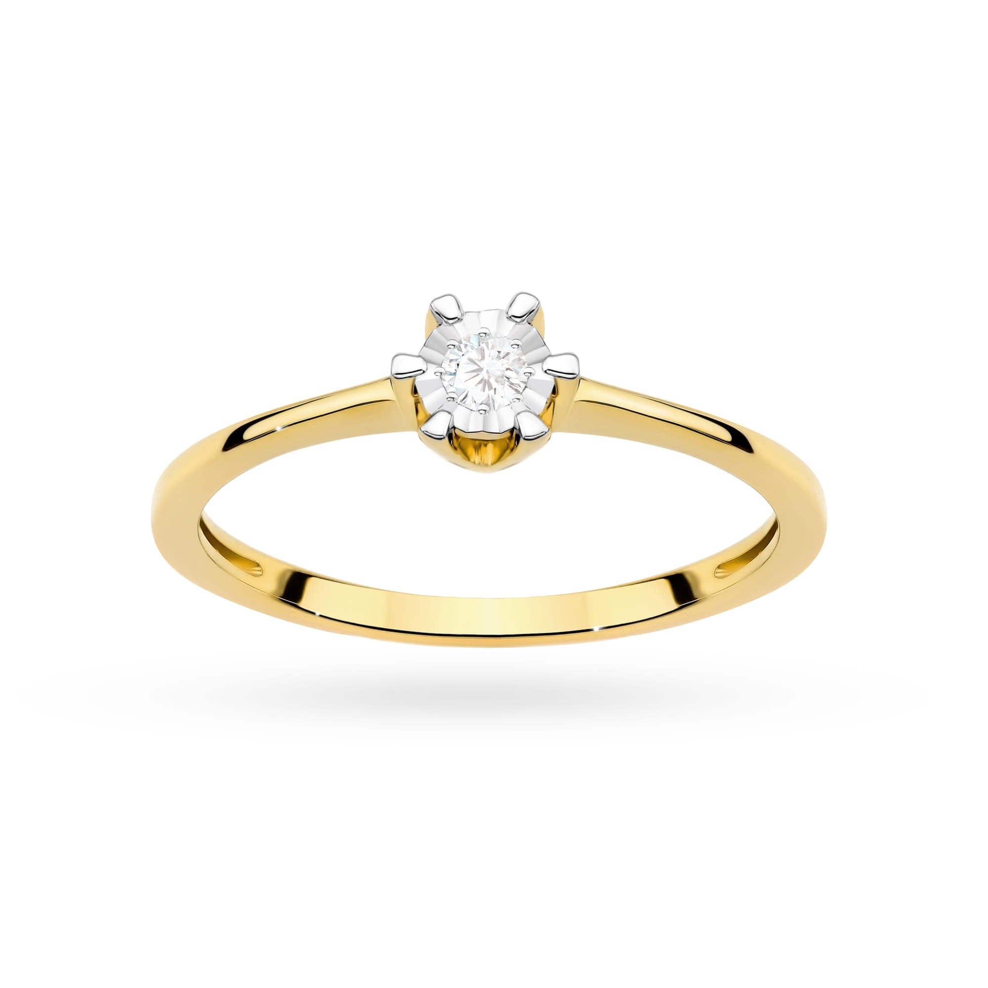 Inel Aur 14K W0628 Diamant 0,03ct