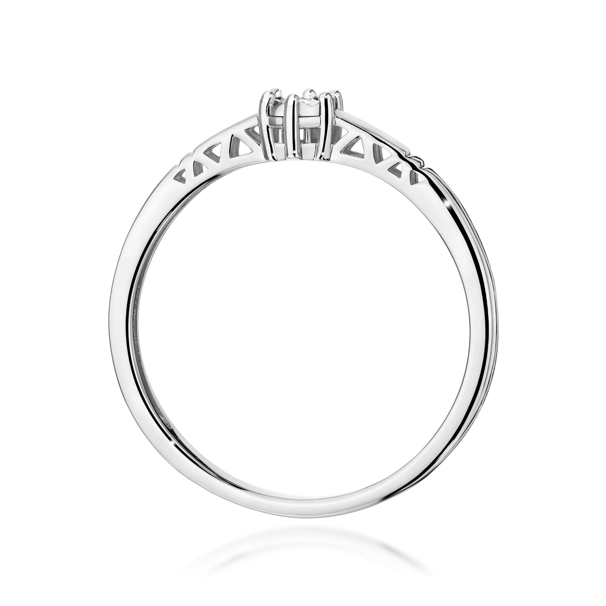 Inel Aur 9K cu Diamant Natural 0.03 ct