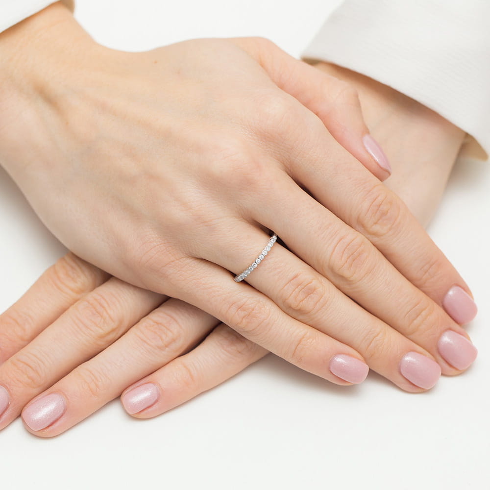 Inel Aur 9K cu Diamante Naturale 0.08 ct