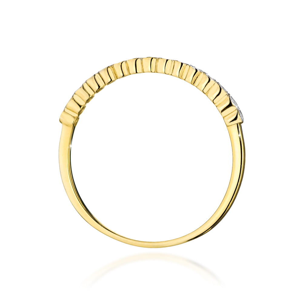 Inel Aur 9K cu Diamante Naturale 0.08 ct