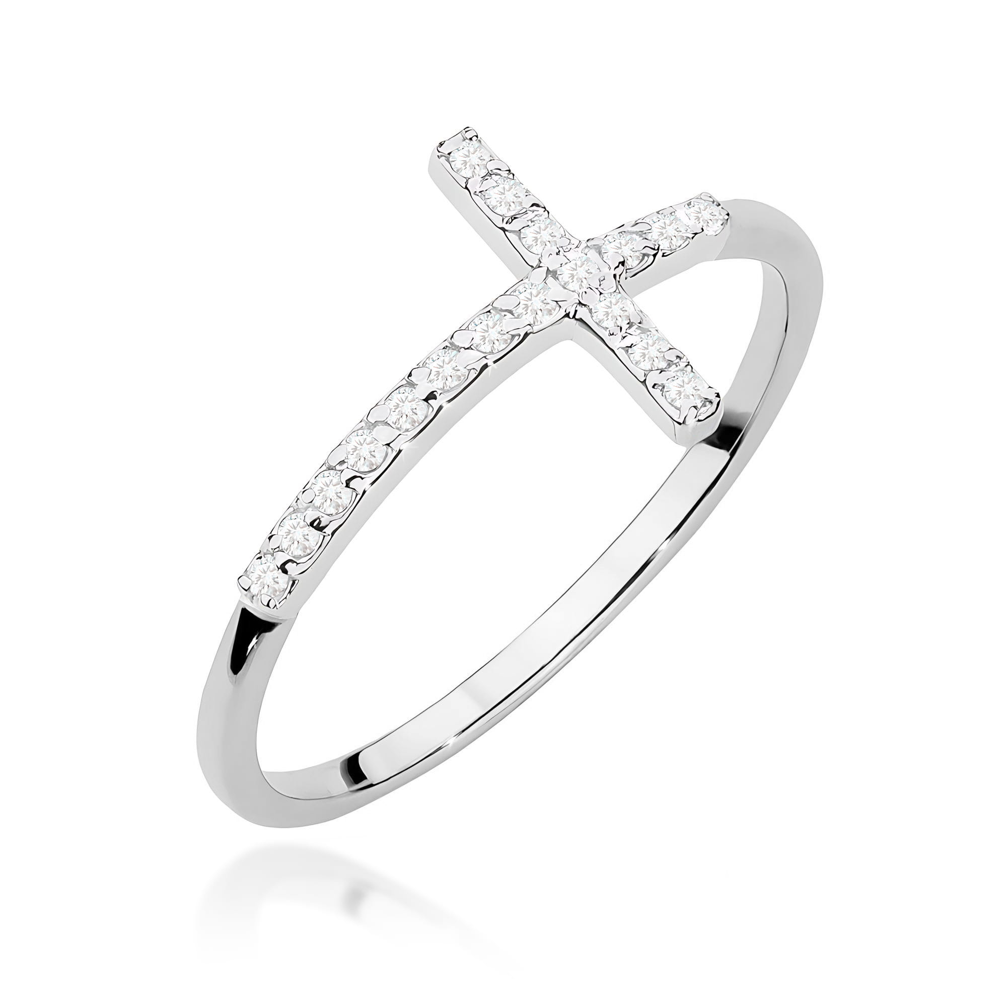 Inel Aur 9K cu Diamante Naturale 0.09 ct