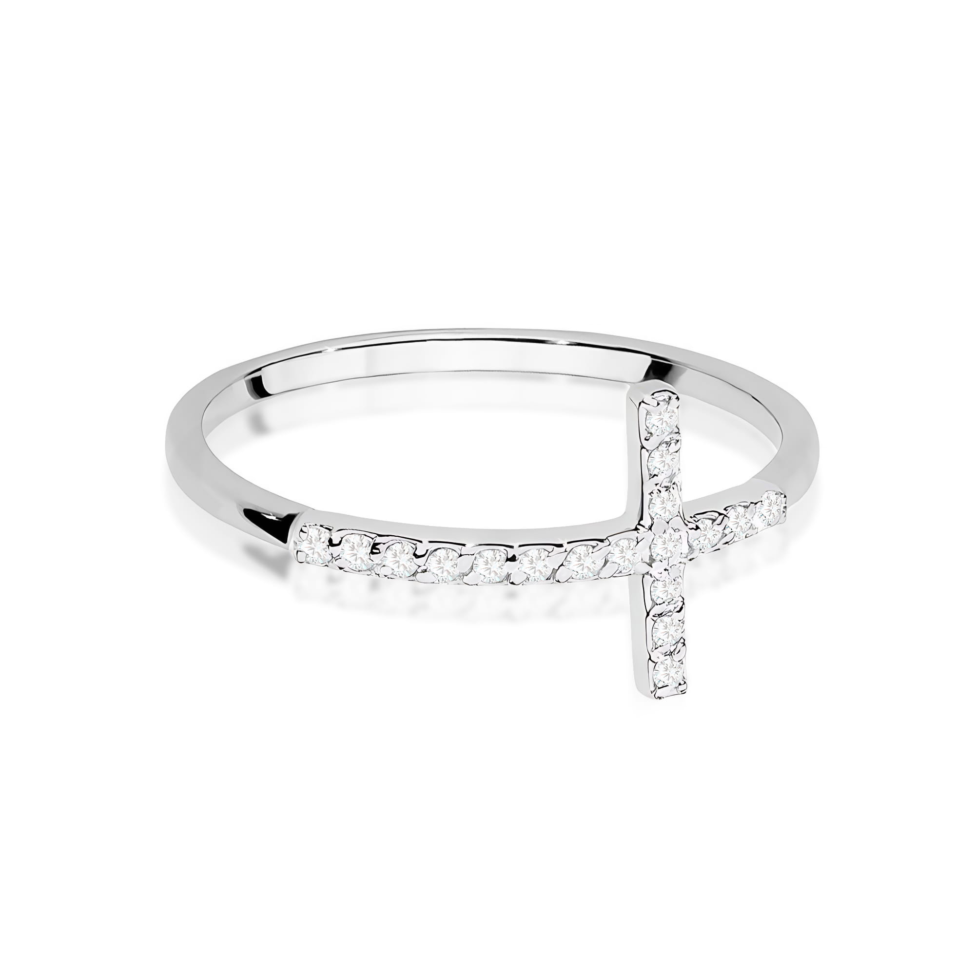 Inel Aur 9K cu Diamante Naturale 0.09 ct