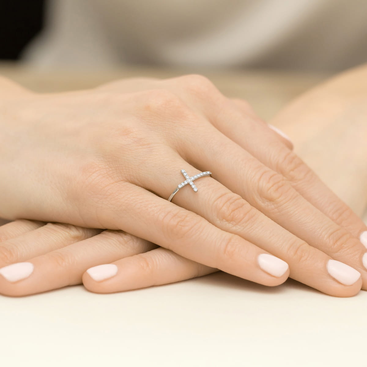 Inel Aur 9K cu Diamante Naturale 0.09 ct