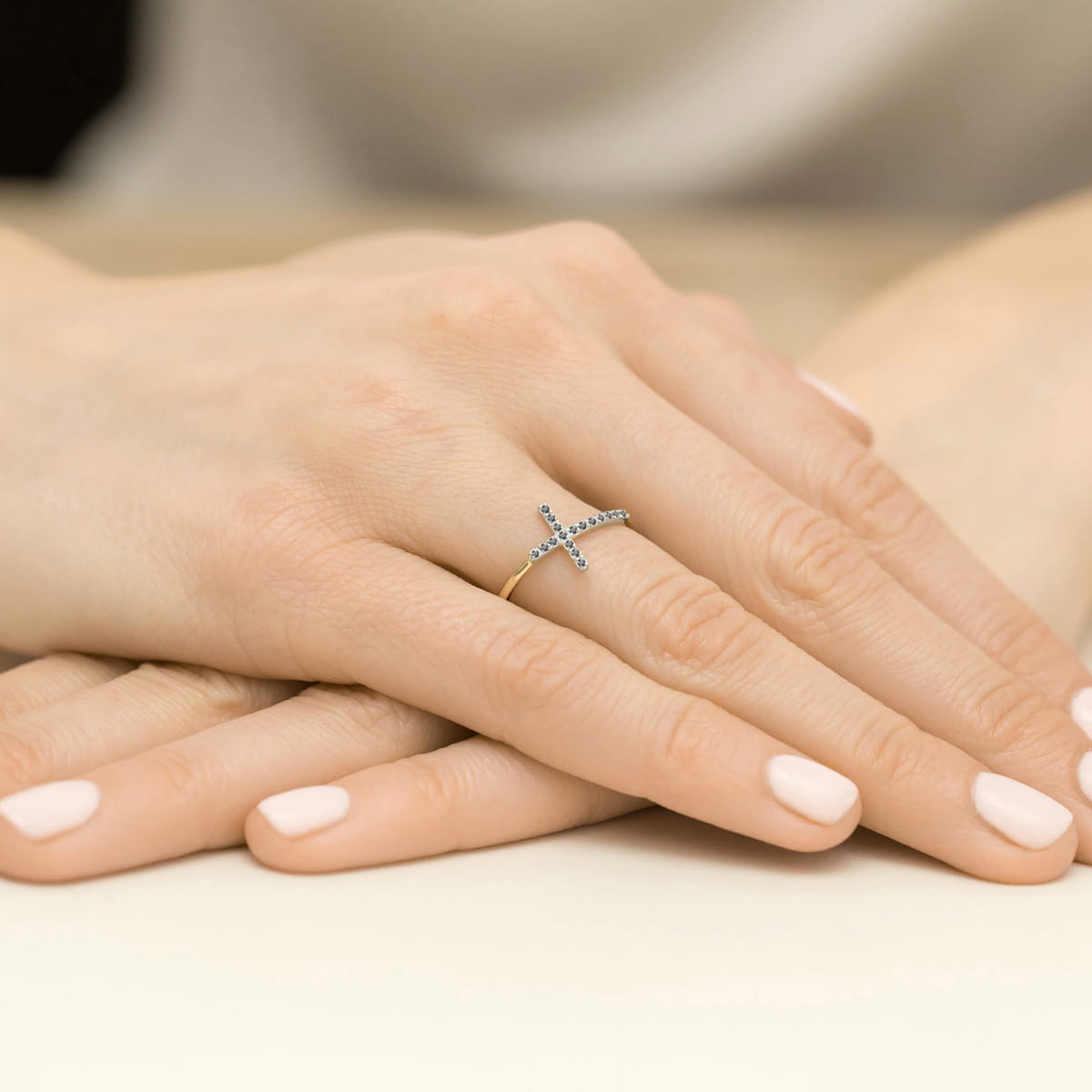 Inel Aur 14K cu Diamant Natural