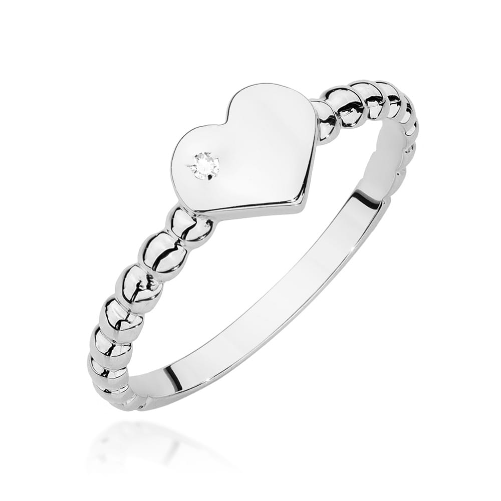 Inel Aur 14K W0637 Diamant 0.01ct