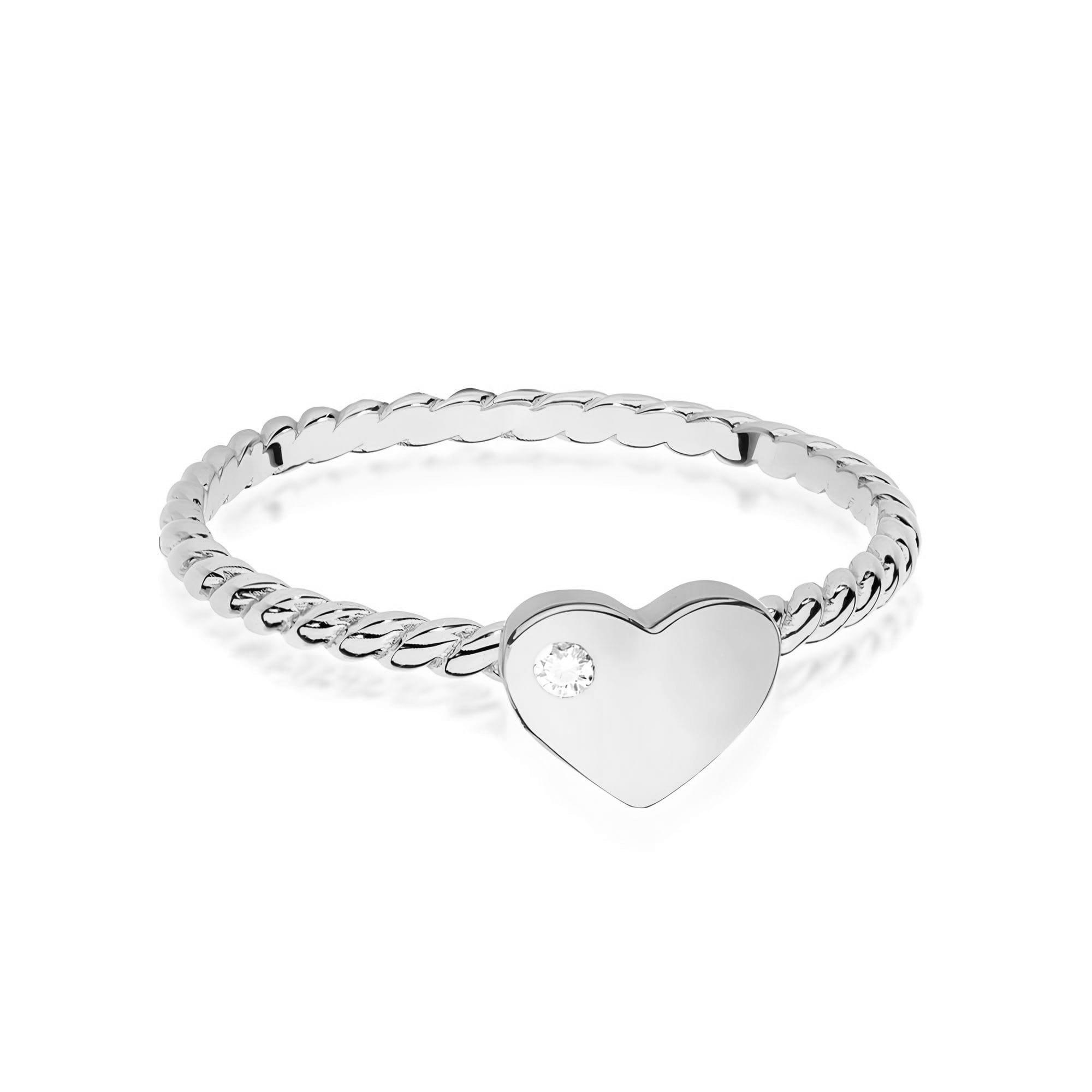 Inel Aur 9K cu Diamant Natural 0.01 ct