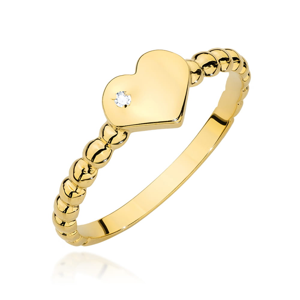 Inel Aur 14K W0637 Diamant 0.01ct