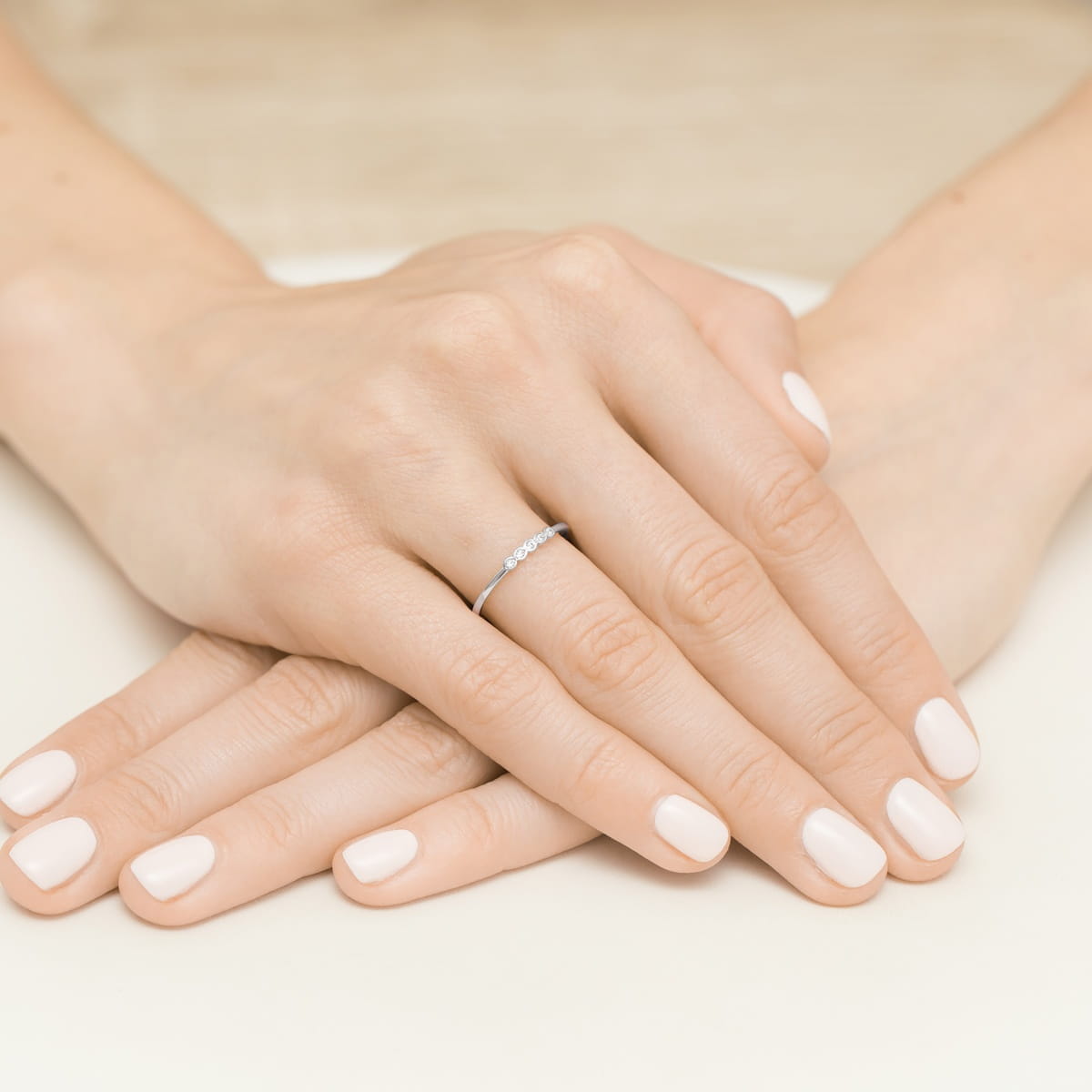 Inel Aur 9K cu Diamante Naturale 0.04 ct