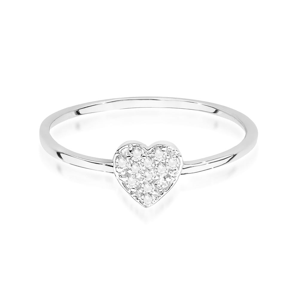 Inel Aur 9K cu Diamante Naturale 0.10 ct