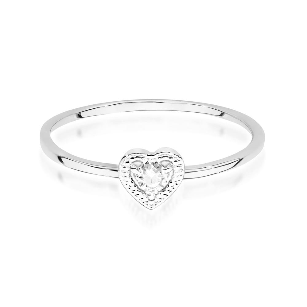 Inel Aur 9K cu Diamant Natural 0.02 ct
