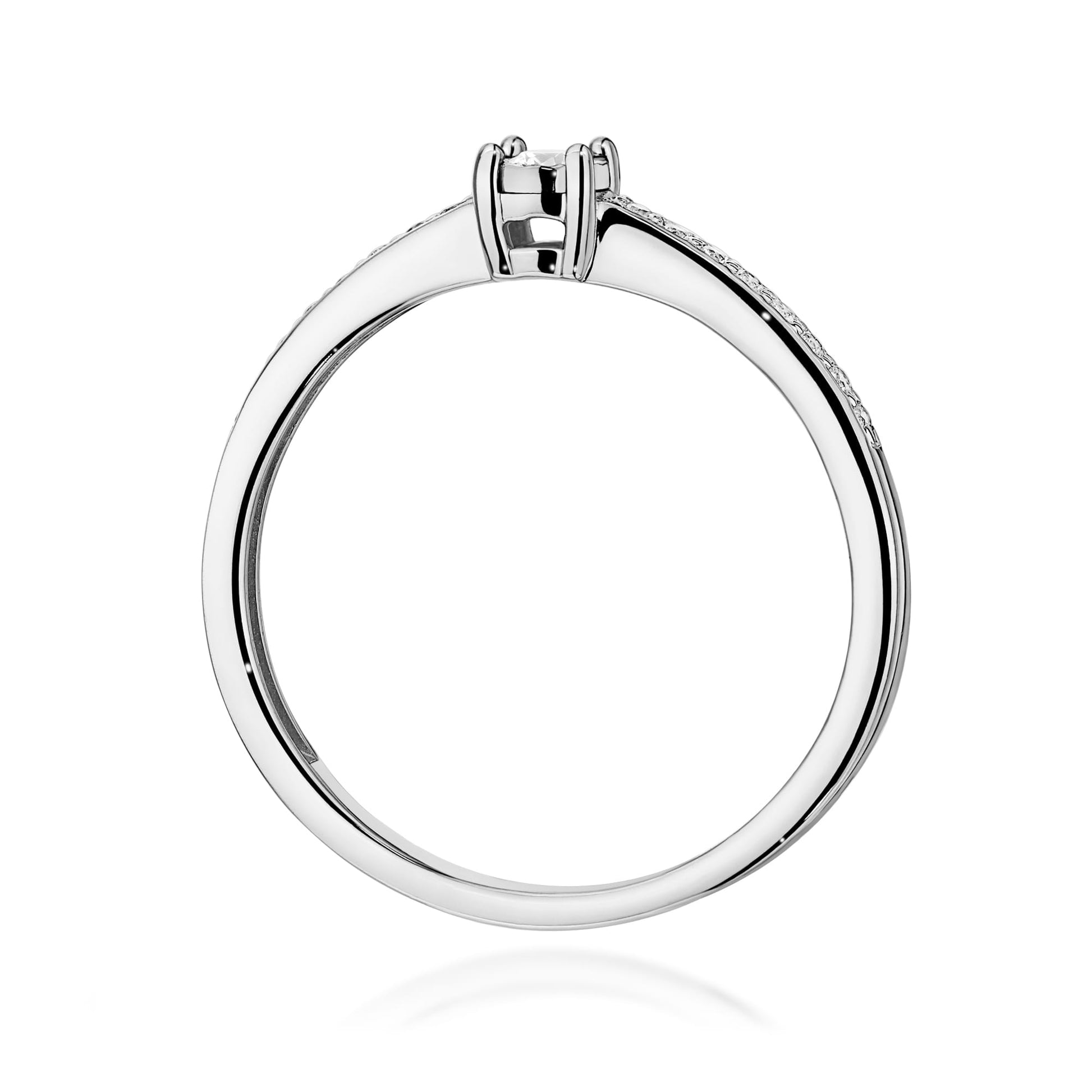 Inel Aur 9K cu Diamante Naturale 0.11 ct