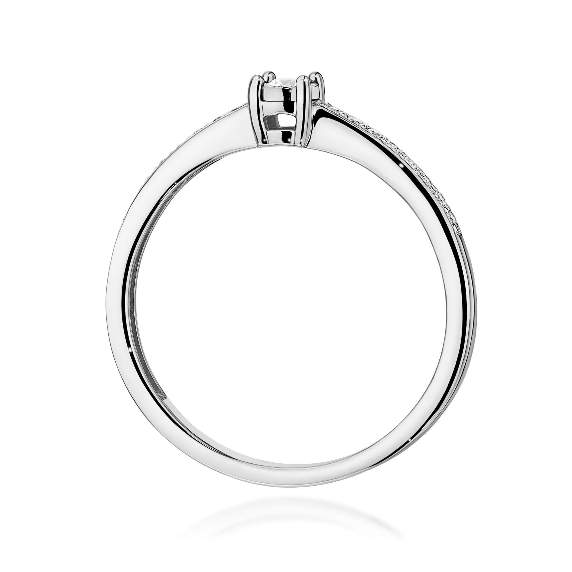 Inel Aur 9K cu Diamante Naturale 0.11 ct