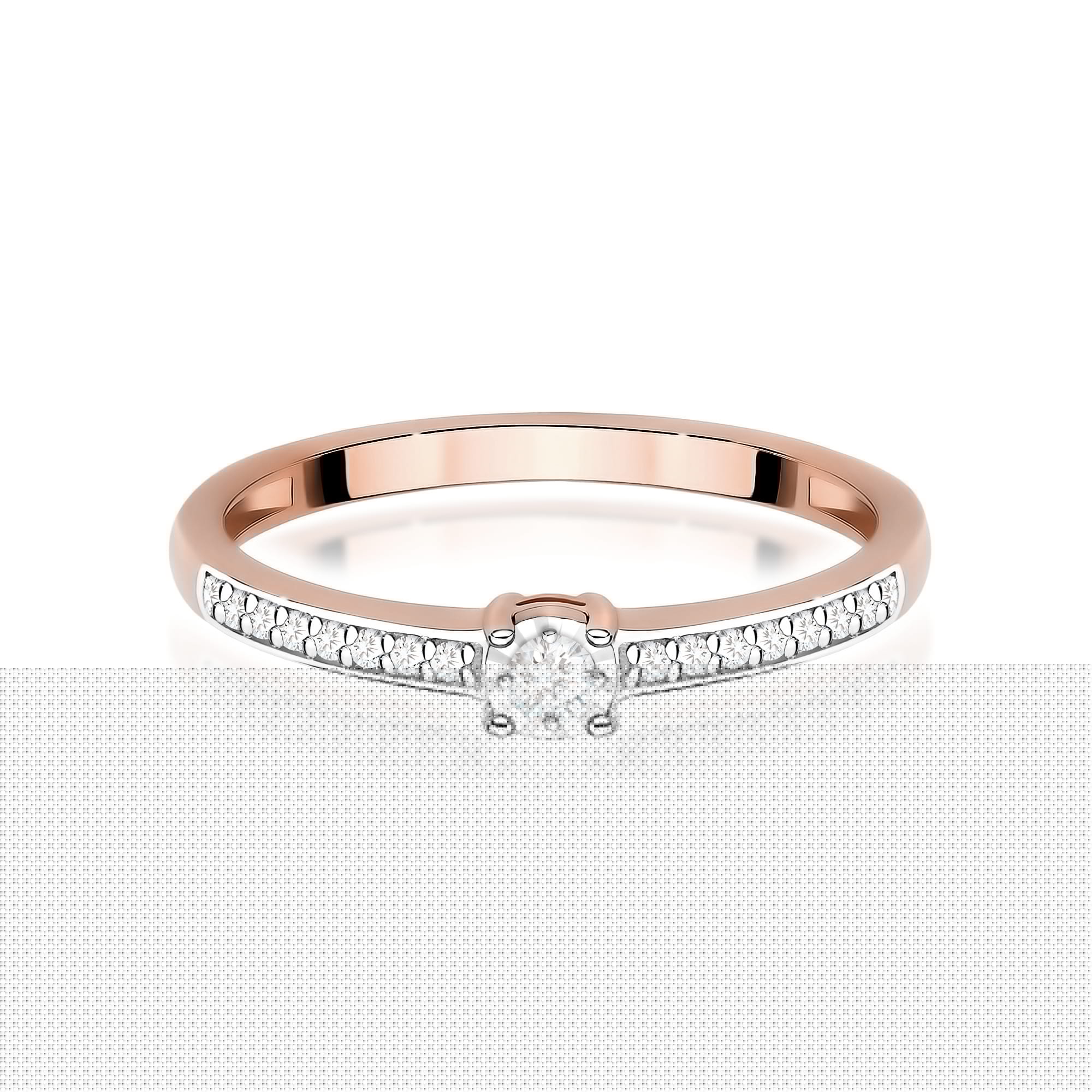 Inel Aur 14K W0648 Diamant 0.03ct