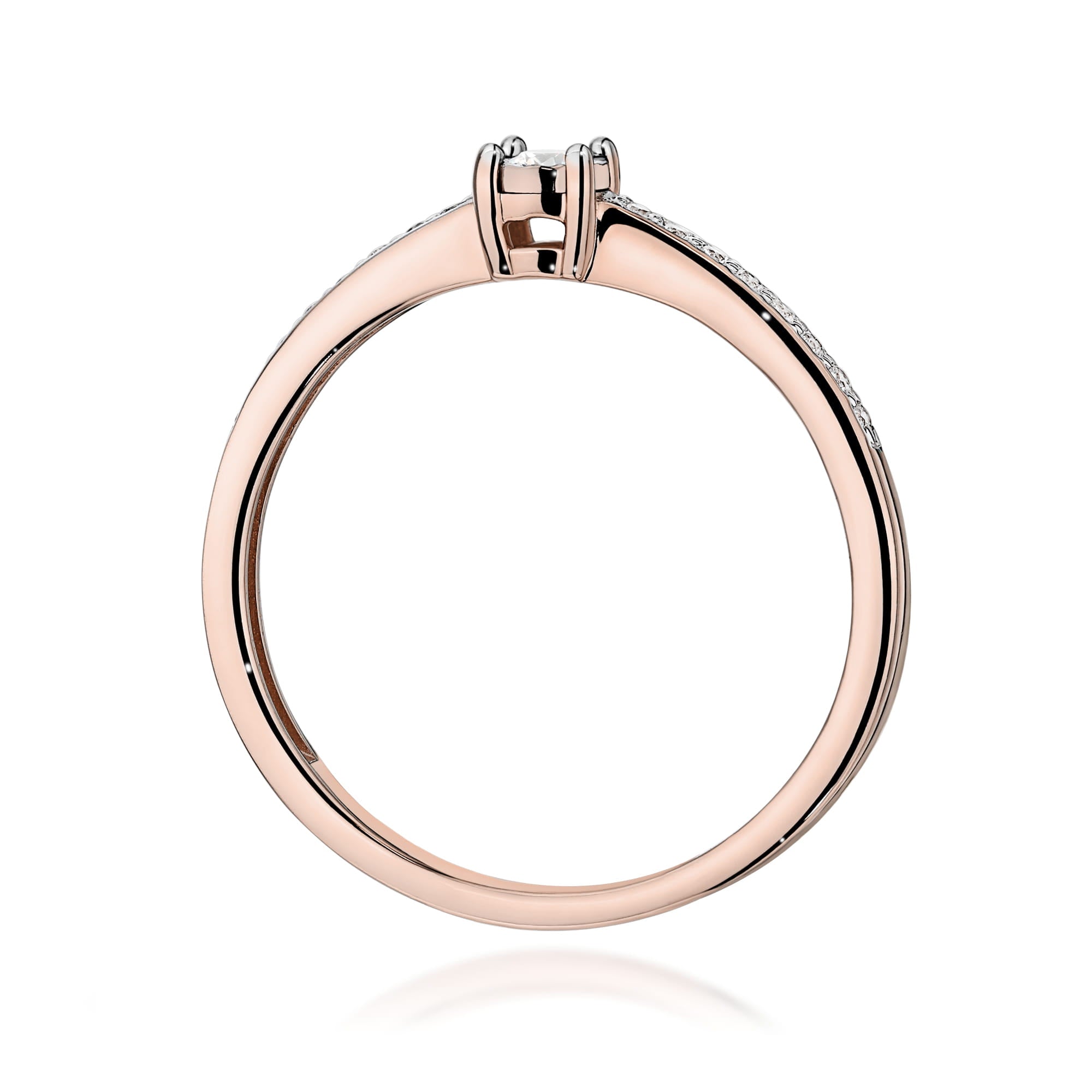Inel Aur 14K W0648 Diamant 0.03ct