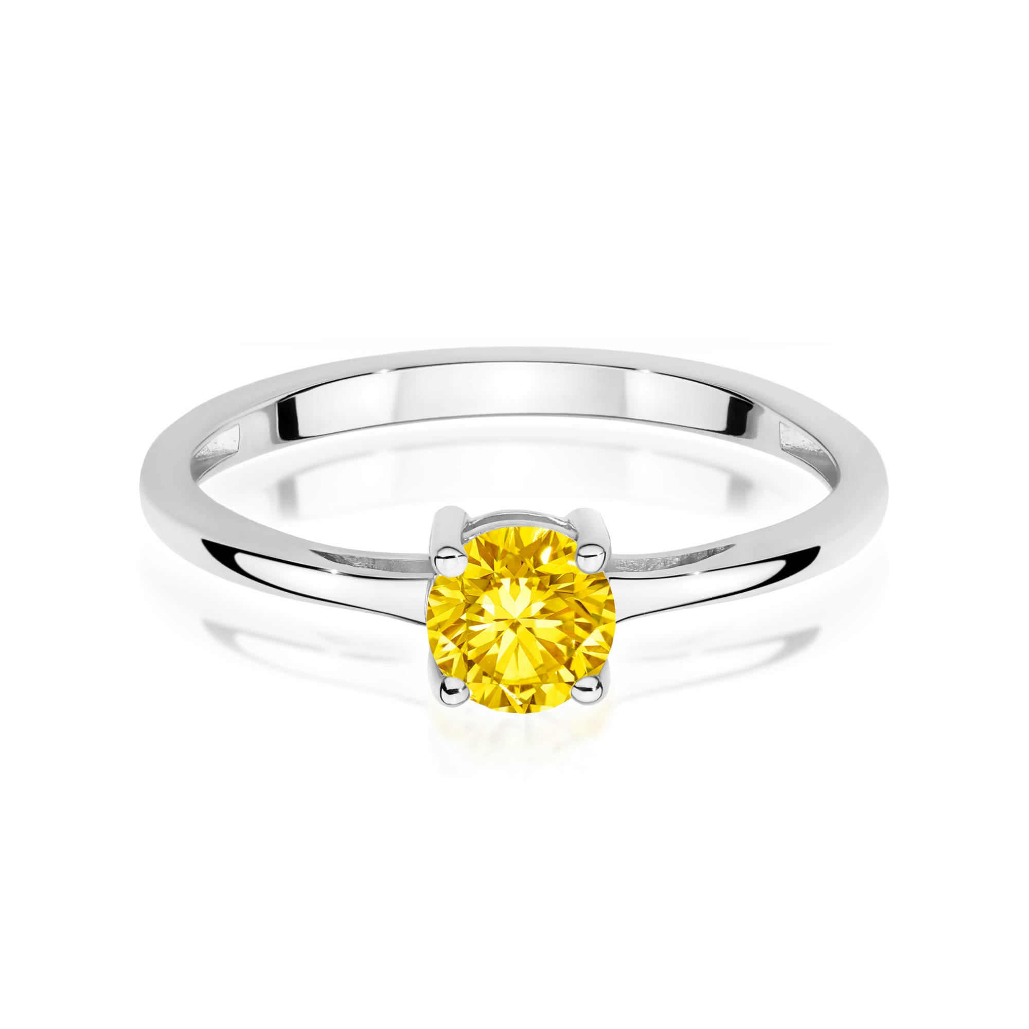 Inel Aur 9K cu Diamant Natural 0.50 ct