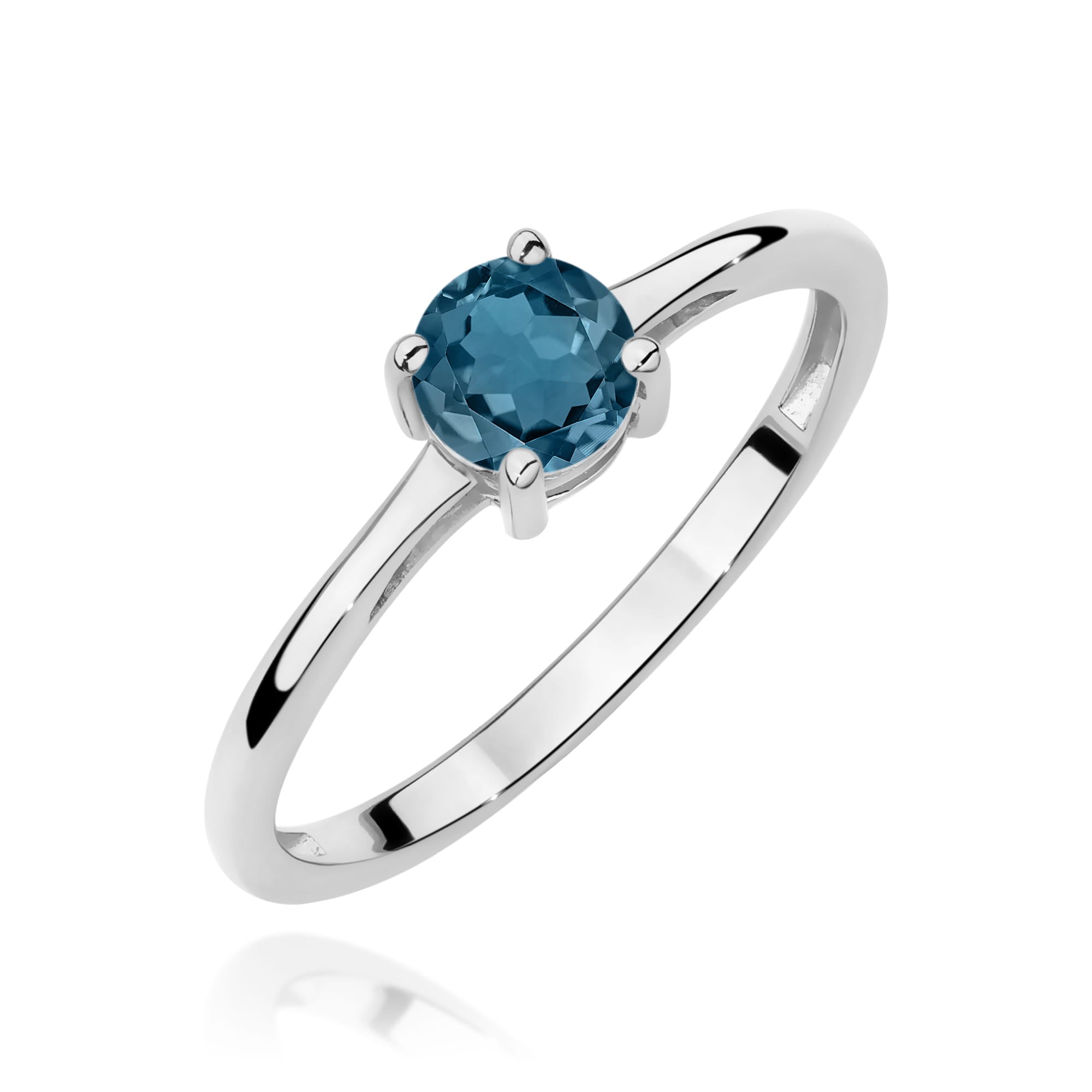 Inel Aur 9K cu Topaz London Blue 0.50 ct