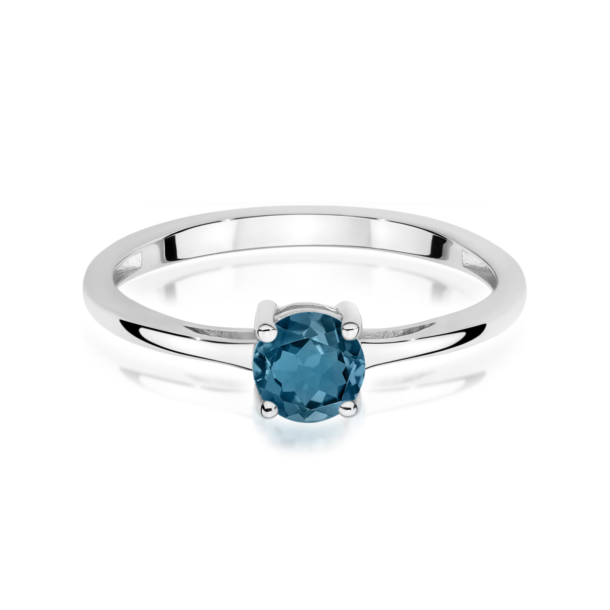 Inel Aur 9K cu Topaz London Blue 0.50 ct