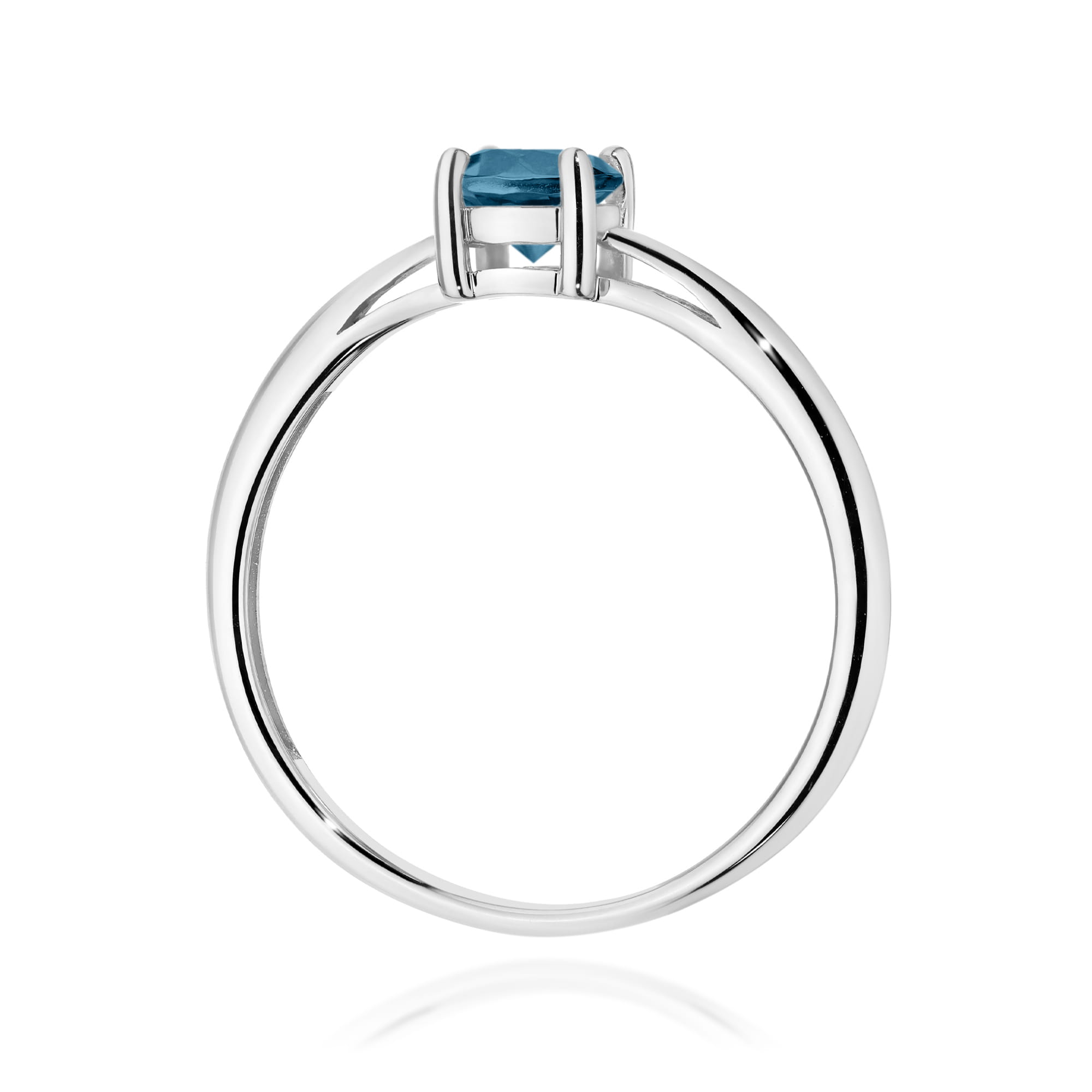 Inel Aur 9K cu Topaz London Blue 0.50 ct