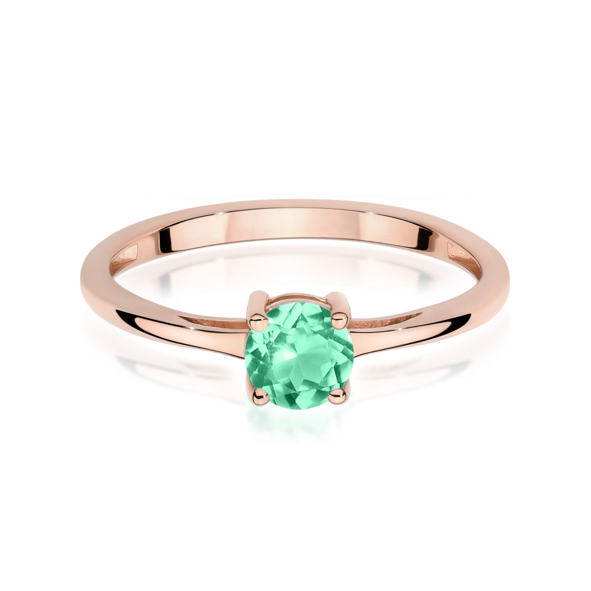 Inel Aur 14K W0656 Smarald 0.50ct