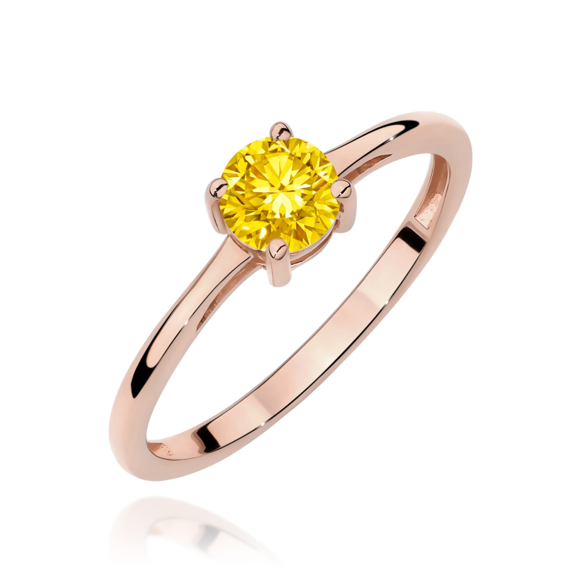 Inel Aur 14K cu Diamant Natural 0.50 ct