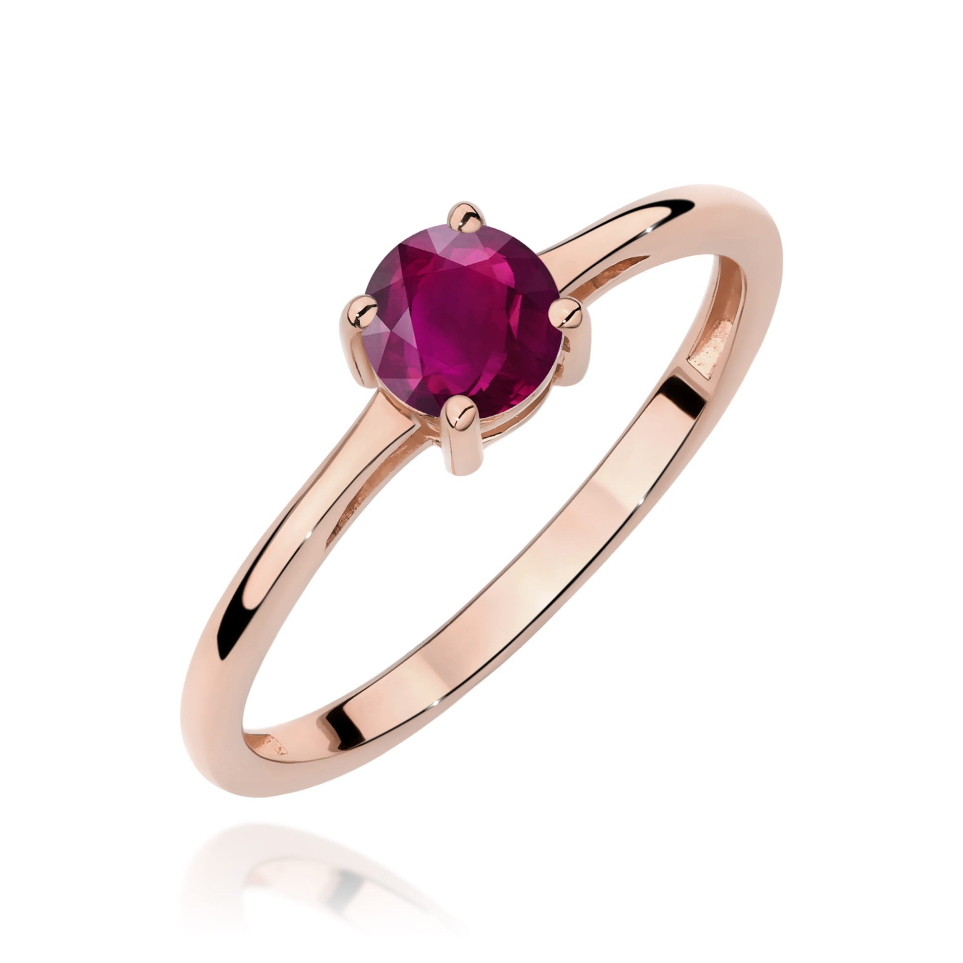Inel Aur 14K W0656 Rodolit 0.60ct