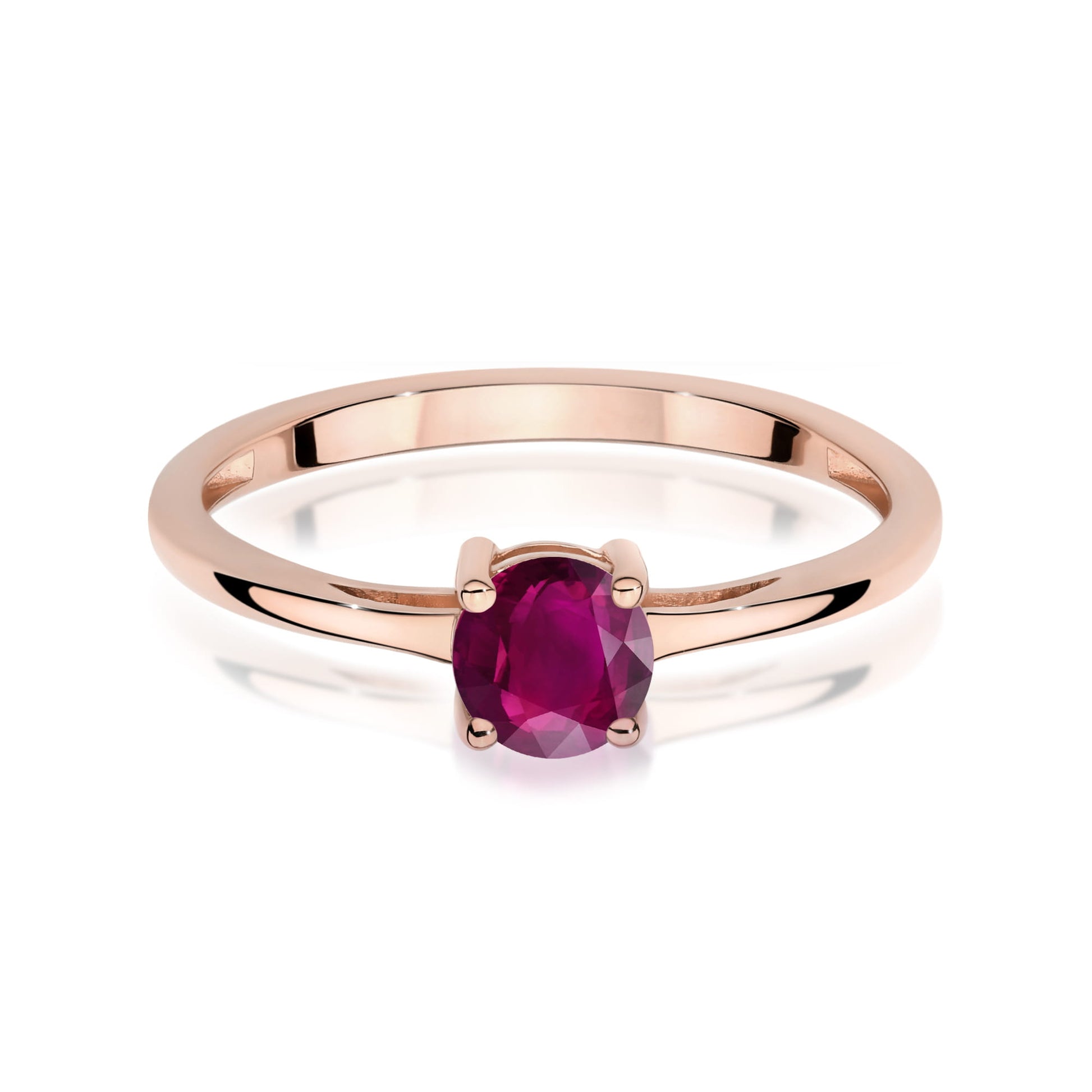 Inel Aur 14K W0656 Rodolit 0.60ct