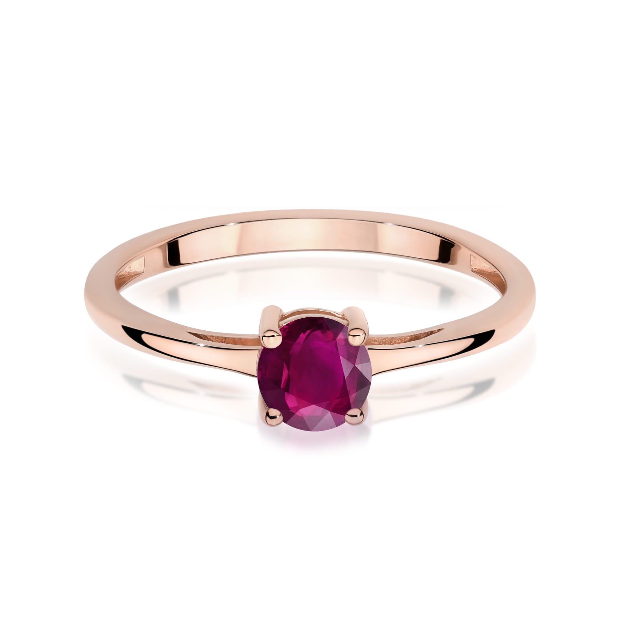 Inel Aur 14K W0656 Rodolit 0.60ct