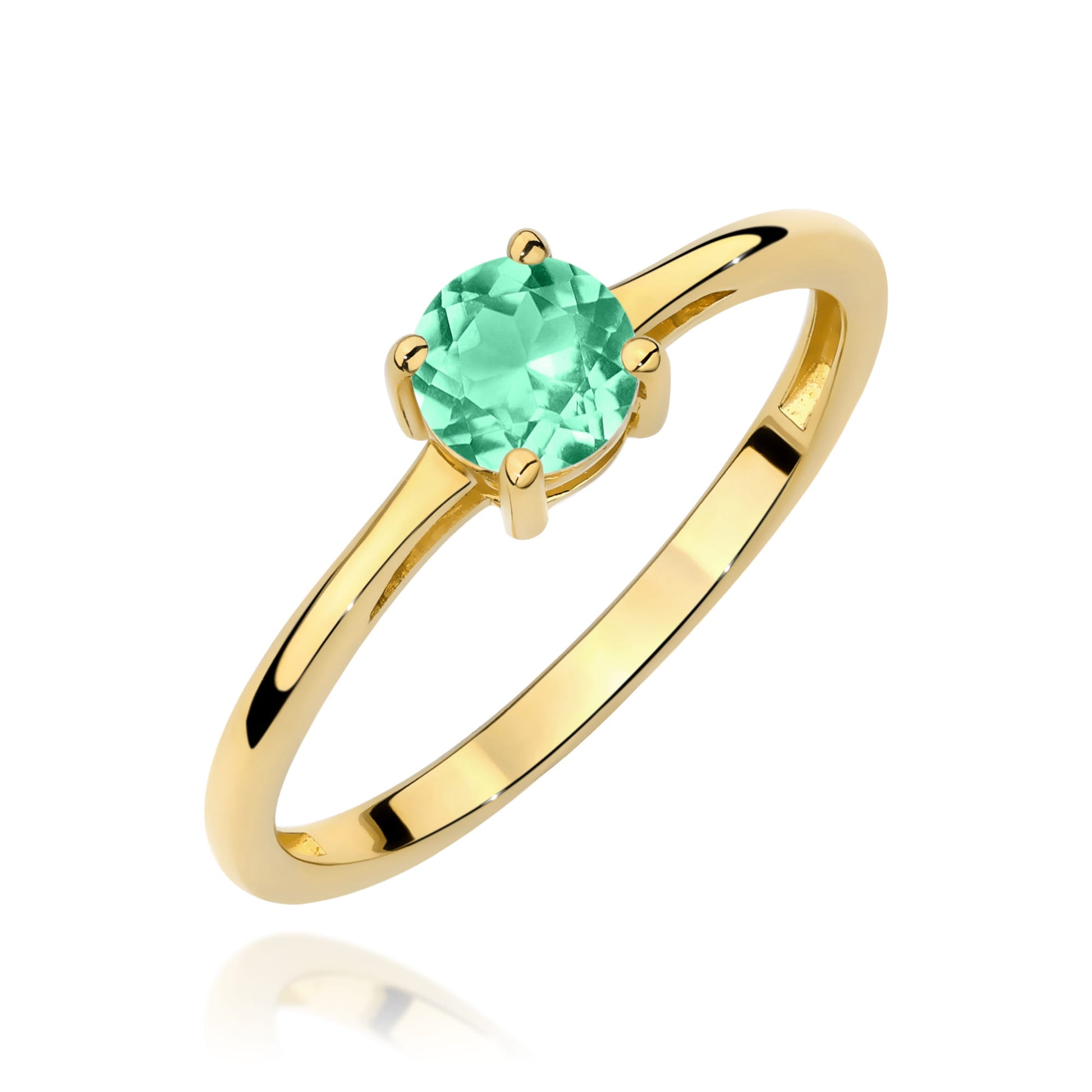 Inel Aur 14K W0656 Smarald 0.50ct
