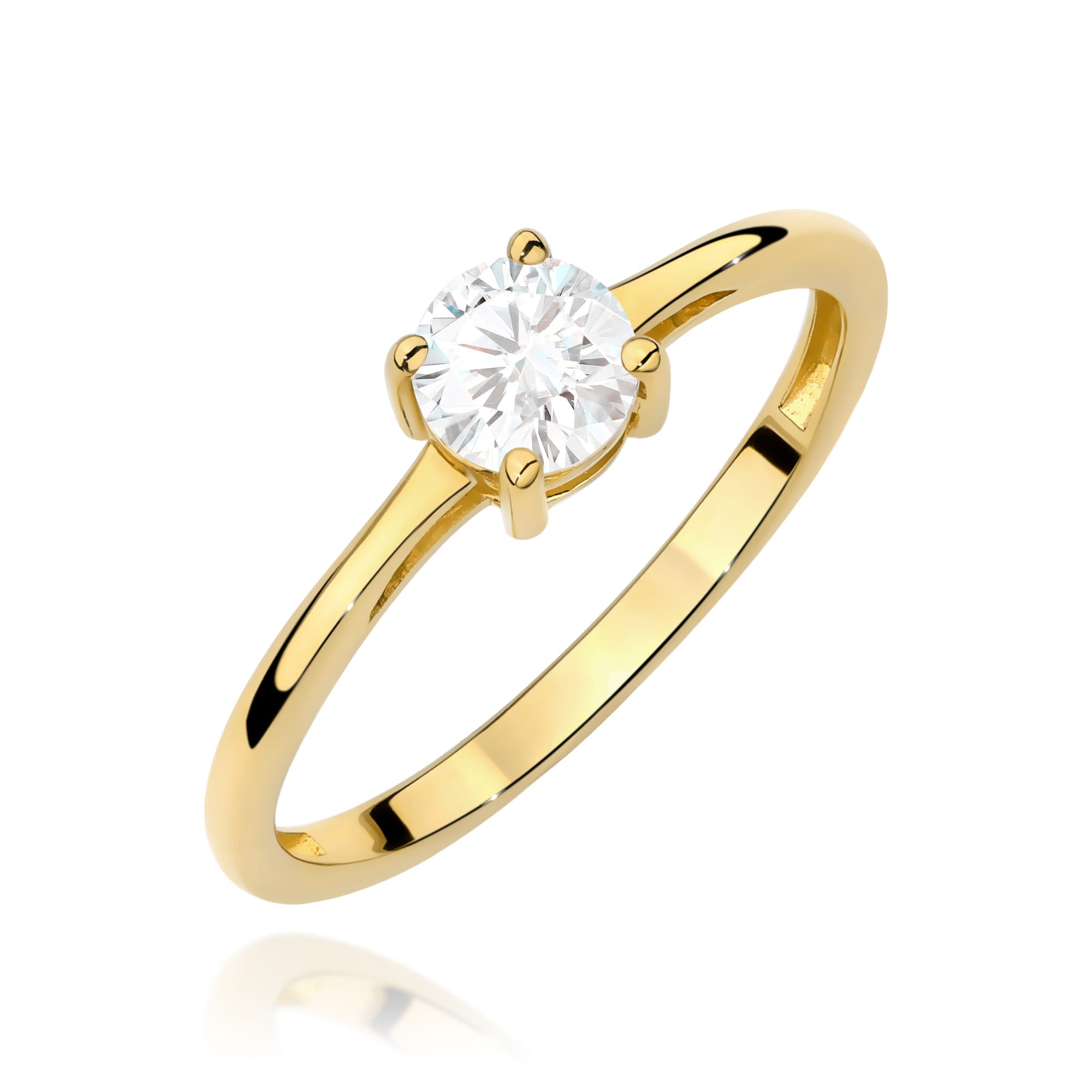 Inel Aur 14K W0656 Diamant Cultivat 0.50ct