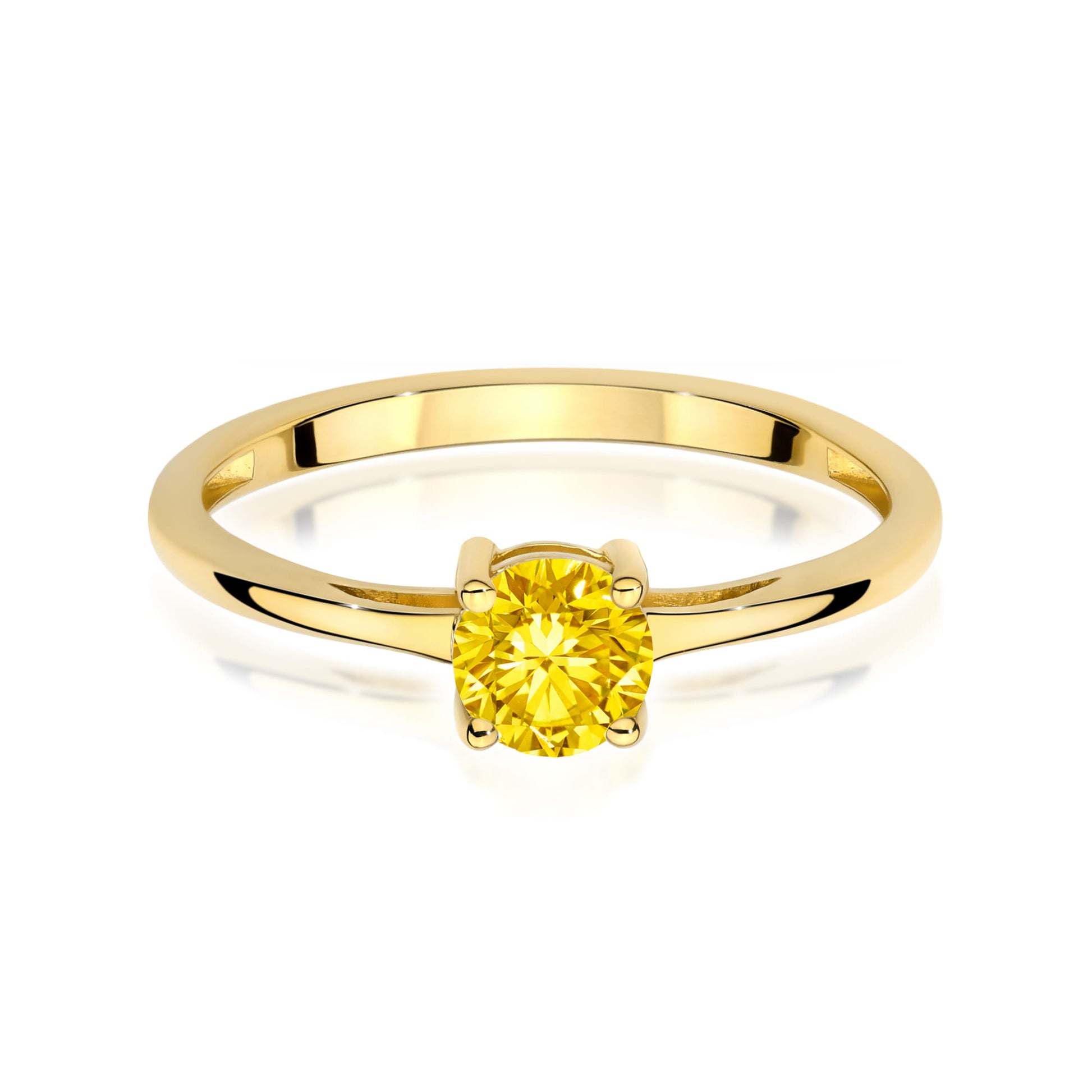 Inel Aur 9K cu Diamant Natural 0.50 ct
