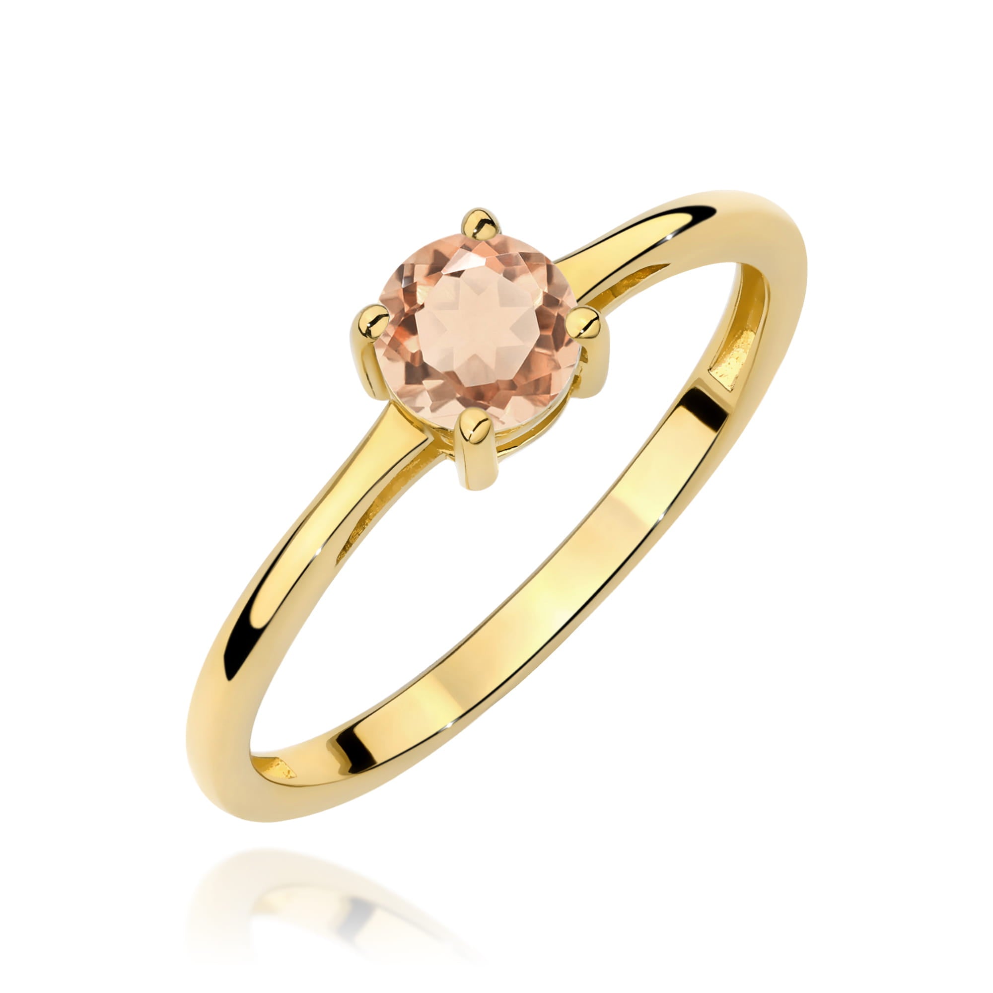 Inel Aur 9K cu Morganit 0.40 ct