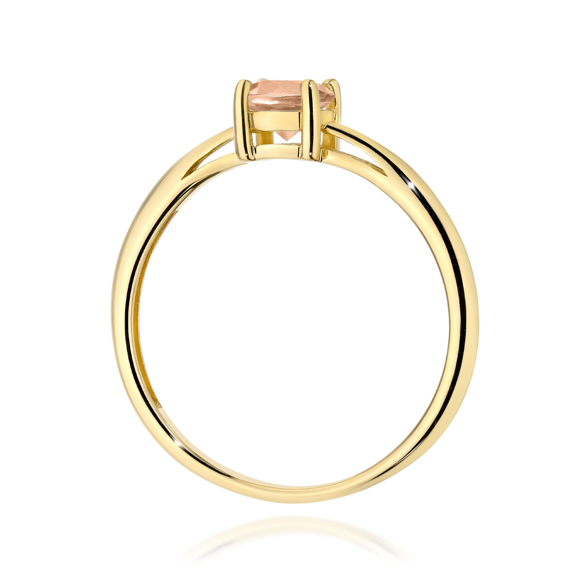 Inel Aur 9K cu Morganit 0.40 ct