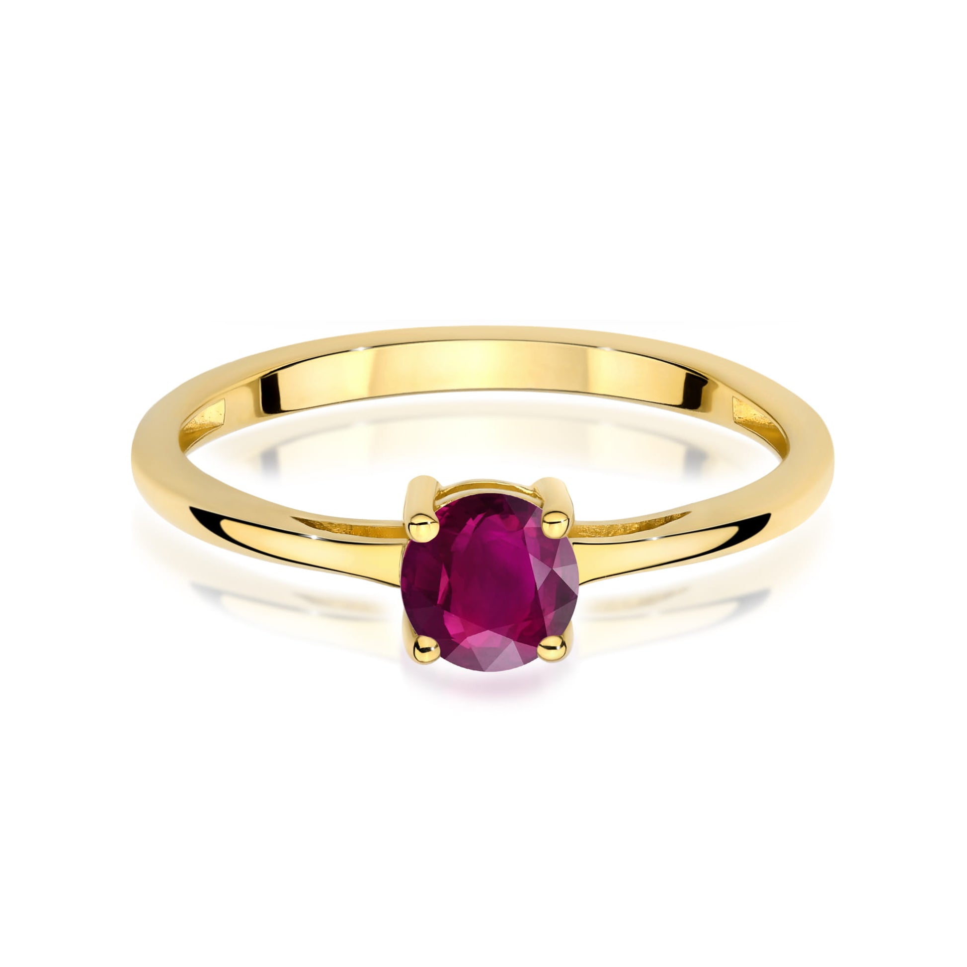Inel Aur 9K cu Rhodolite 0.60 ct