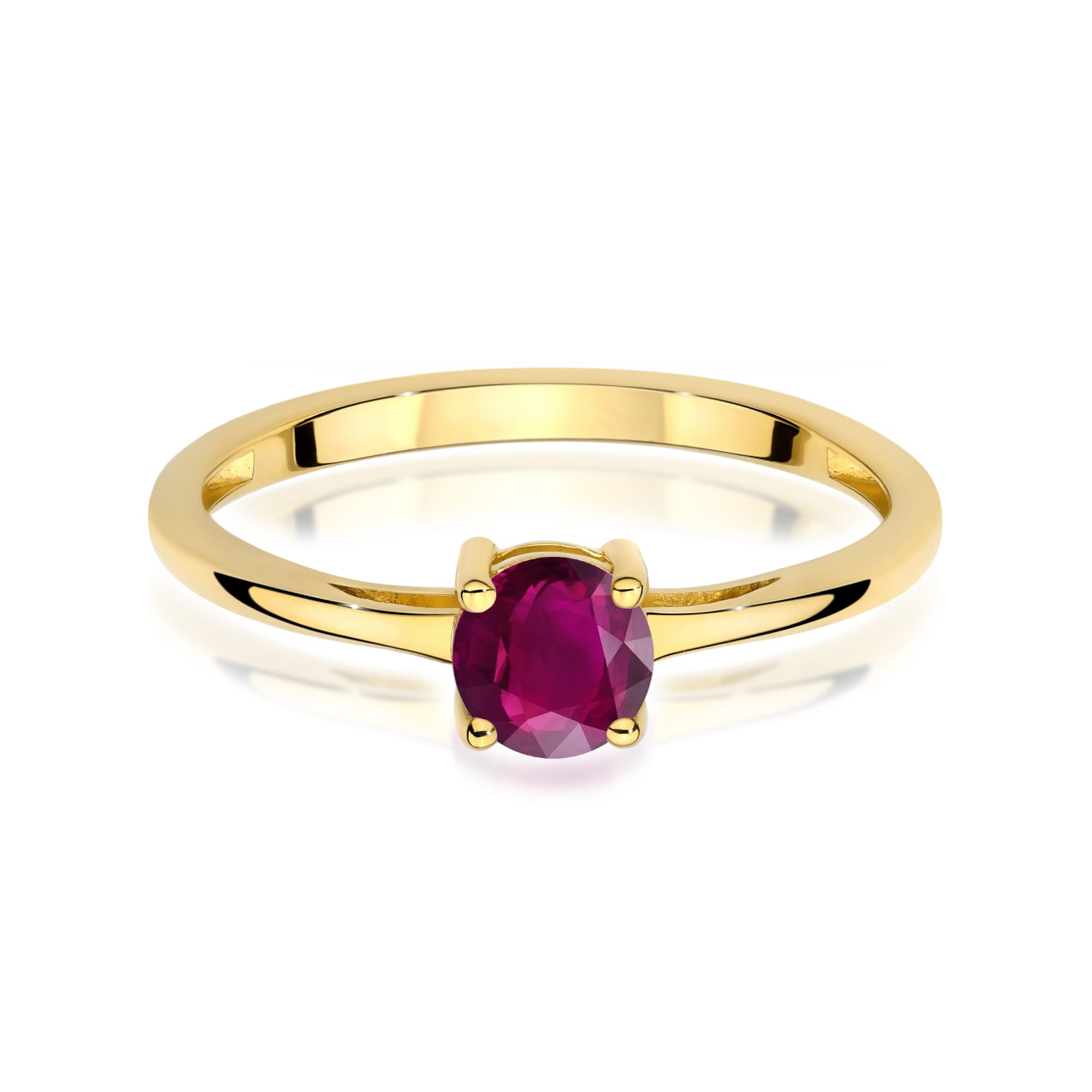 Inel Aur 9K cu Rhodolite 0.60 ct