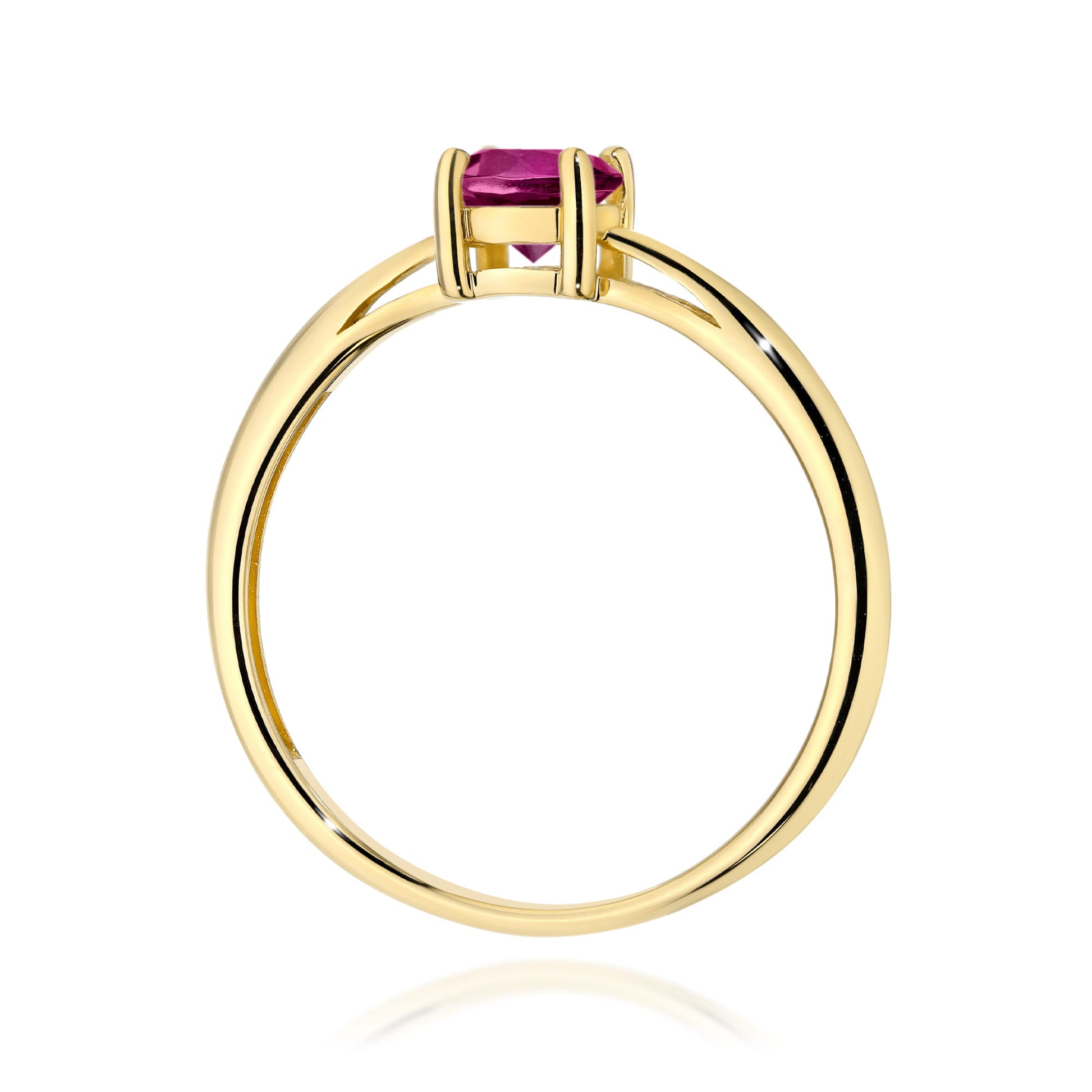 Inel Aur 9K cu Rhodolite 0.60 ct