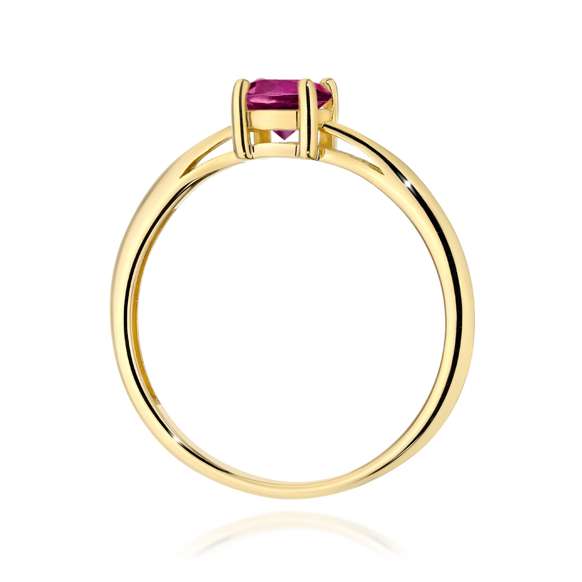 Inel Aur 9K cu Rhodolite 0.60 ct