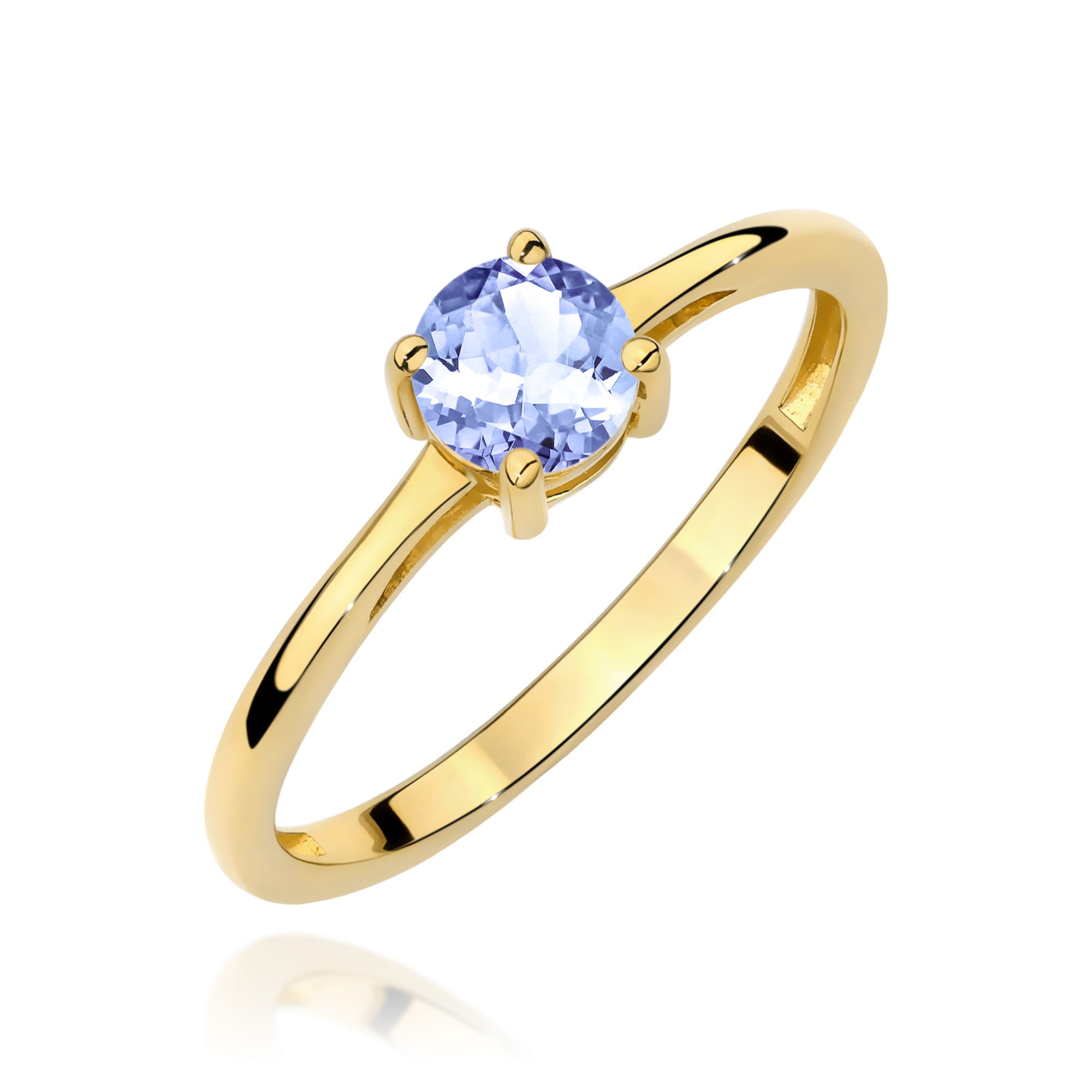 Inel Aur 9K cu Tanzanit 0.50 ct