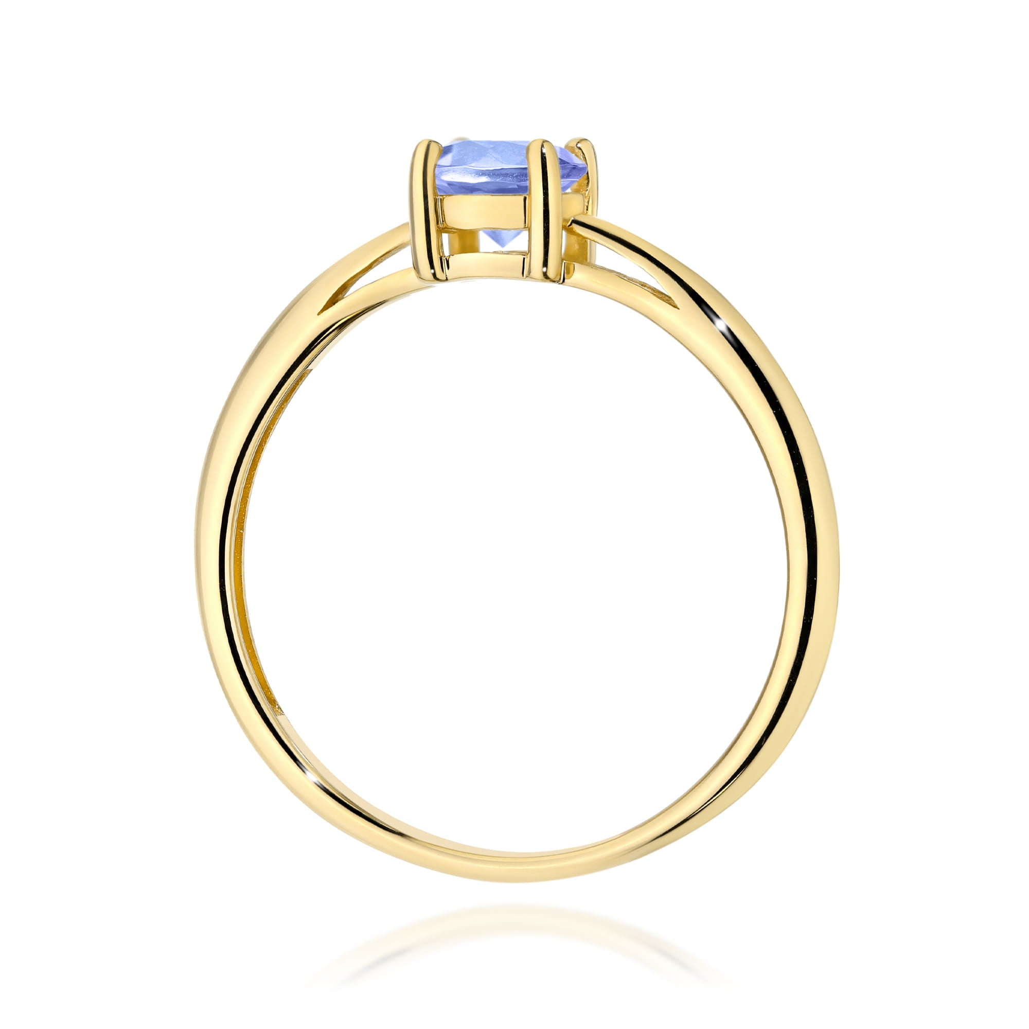 Inel Aur 9K cu Tanzanit 0.50 ct