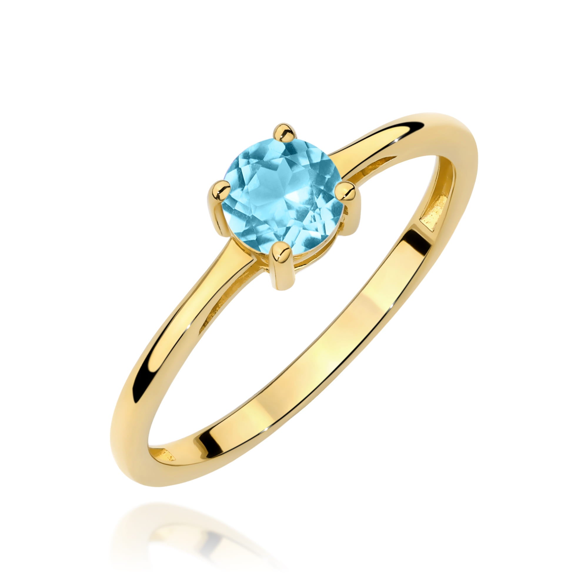 Inel Aur 9K cu Topaz Swiss 0.50 ct