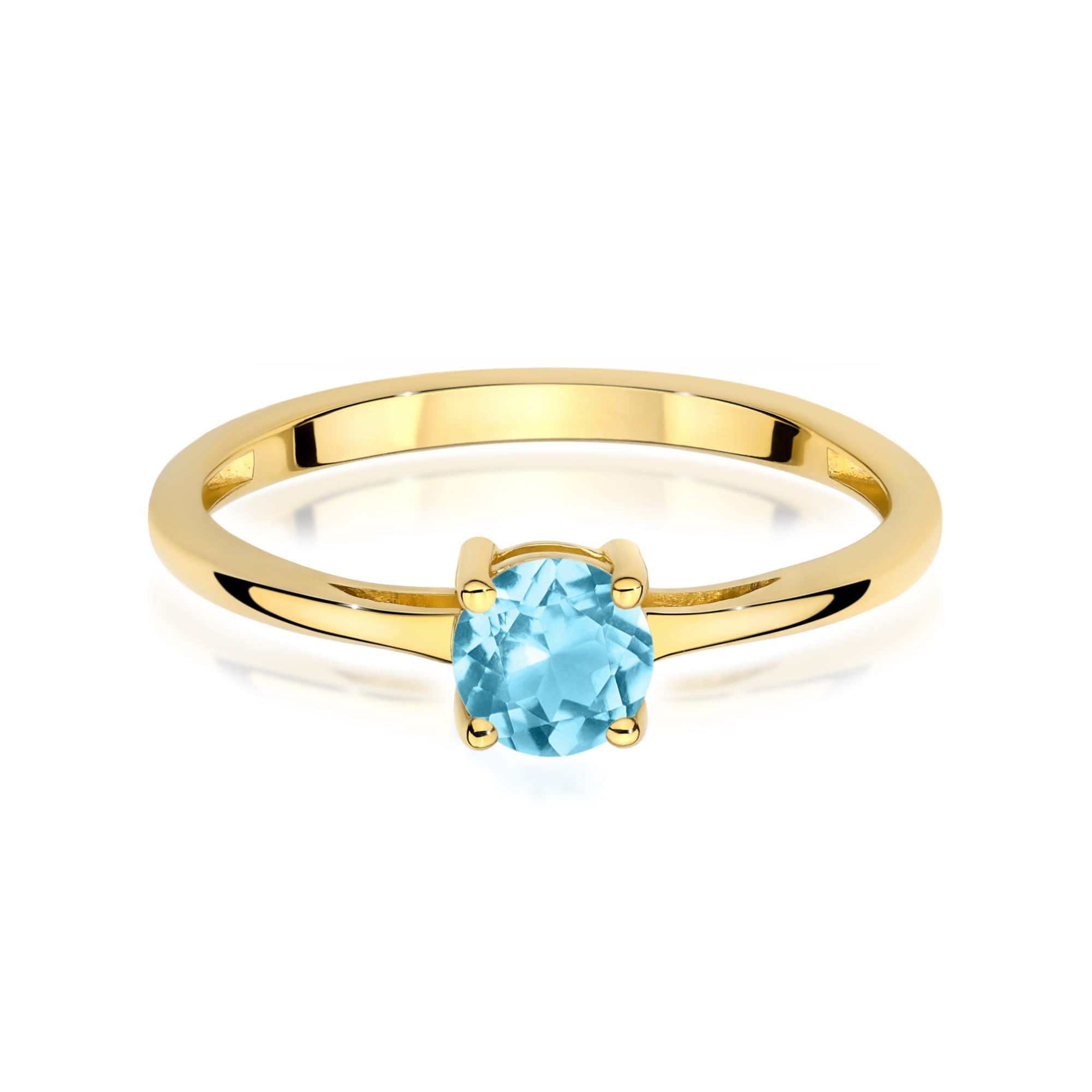 Inel Aur 9K cu Topaz Swiss 0.50 ct