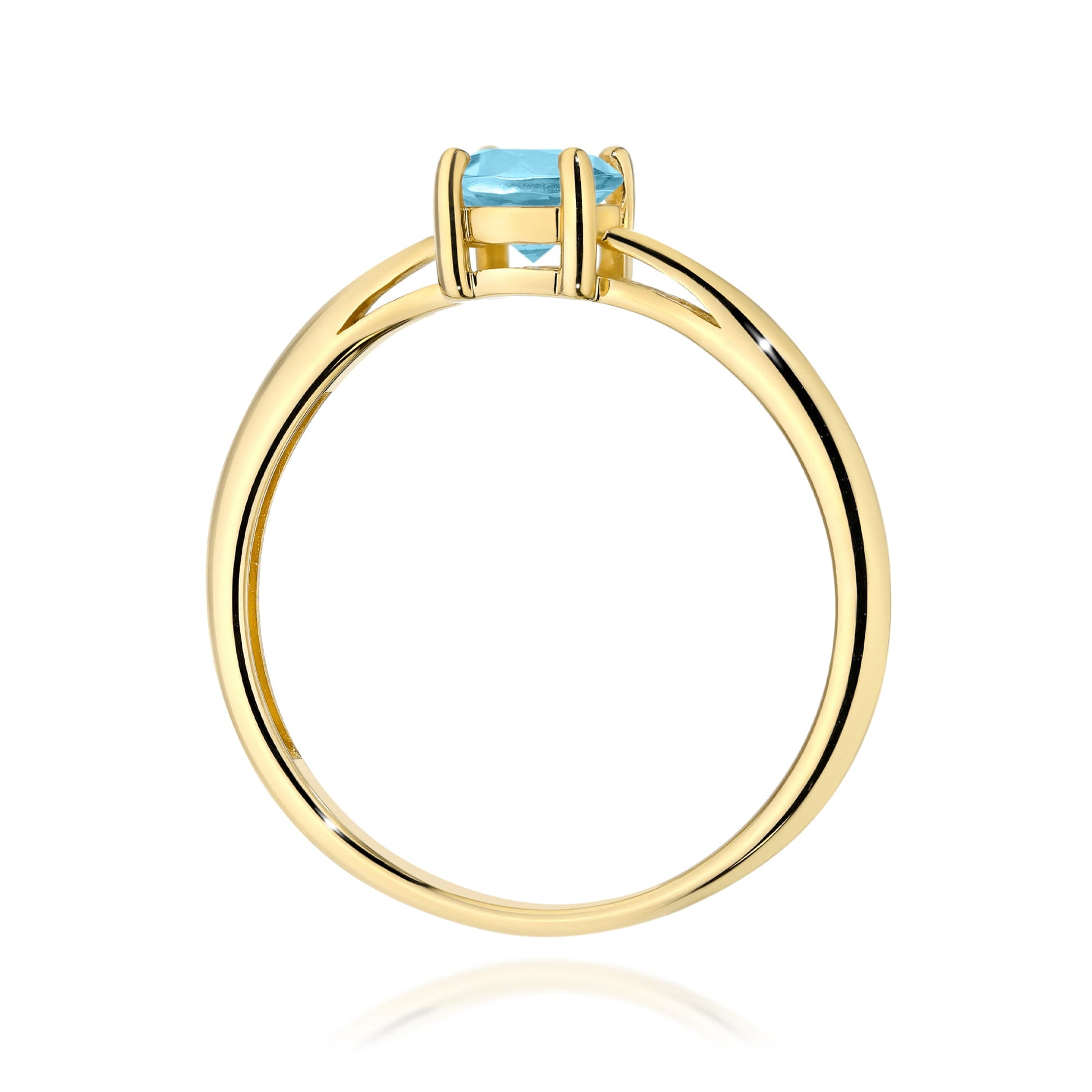 Inel Aur 9K cu Topaz Swiss 0.50 ct