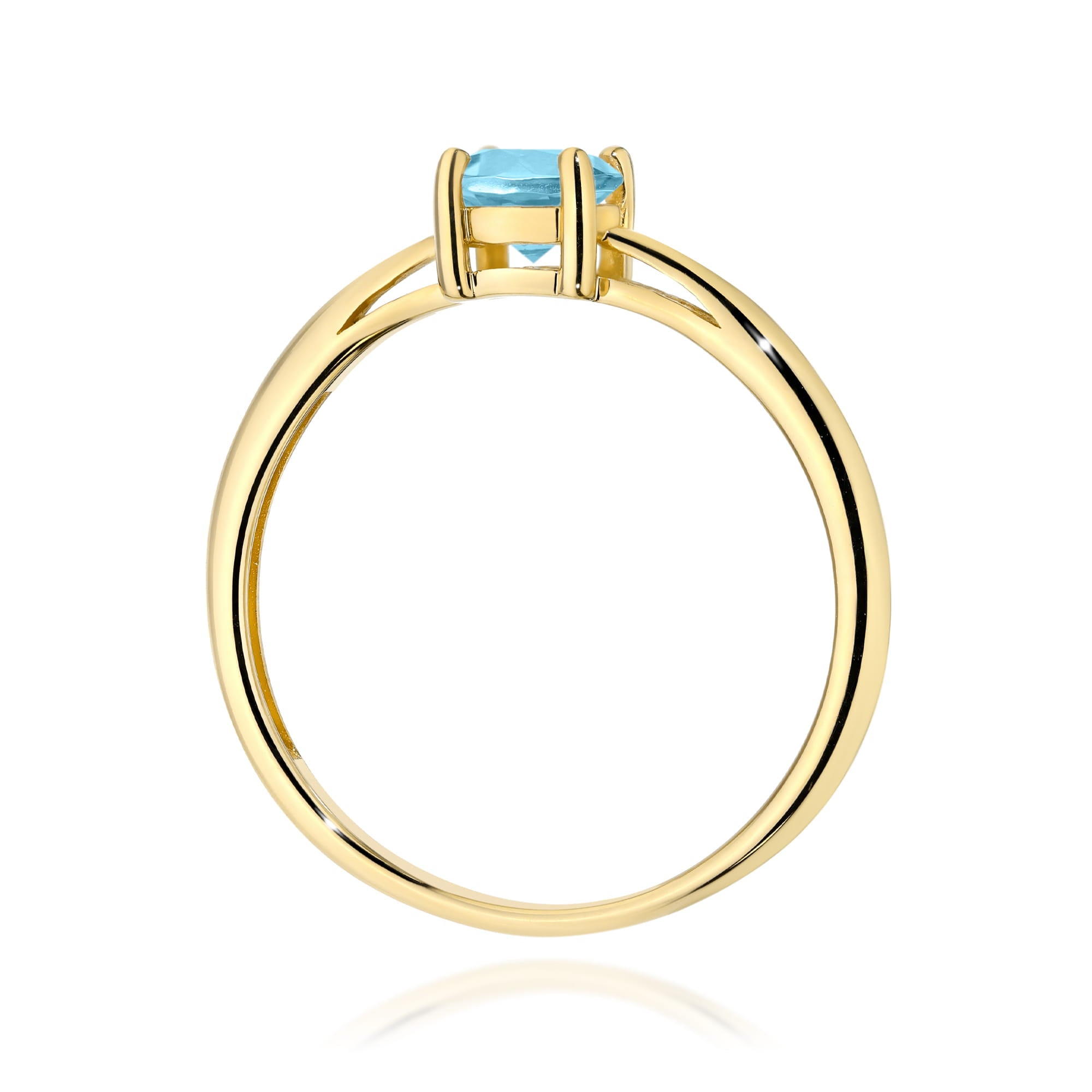 Inel Aur 9K cu Topaz Swiss 0.50 ct