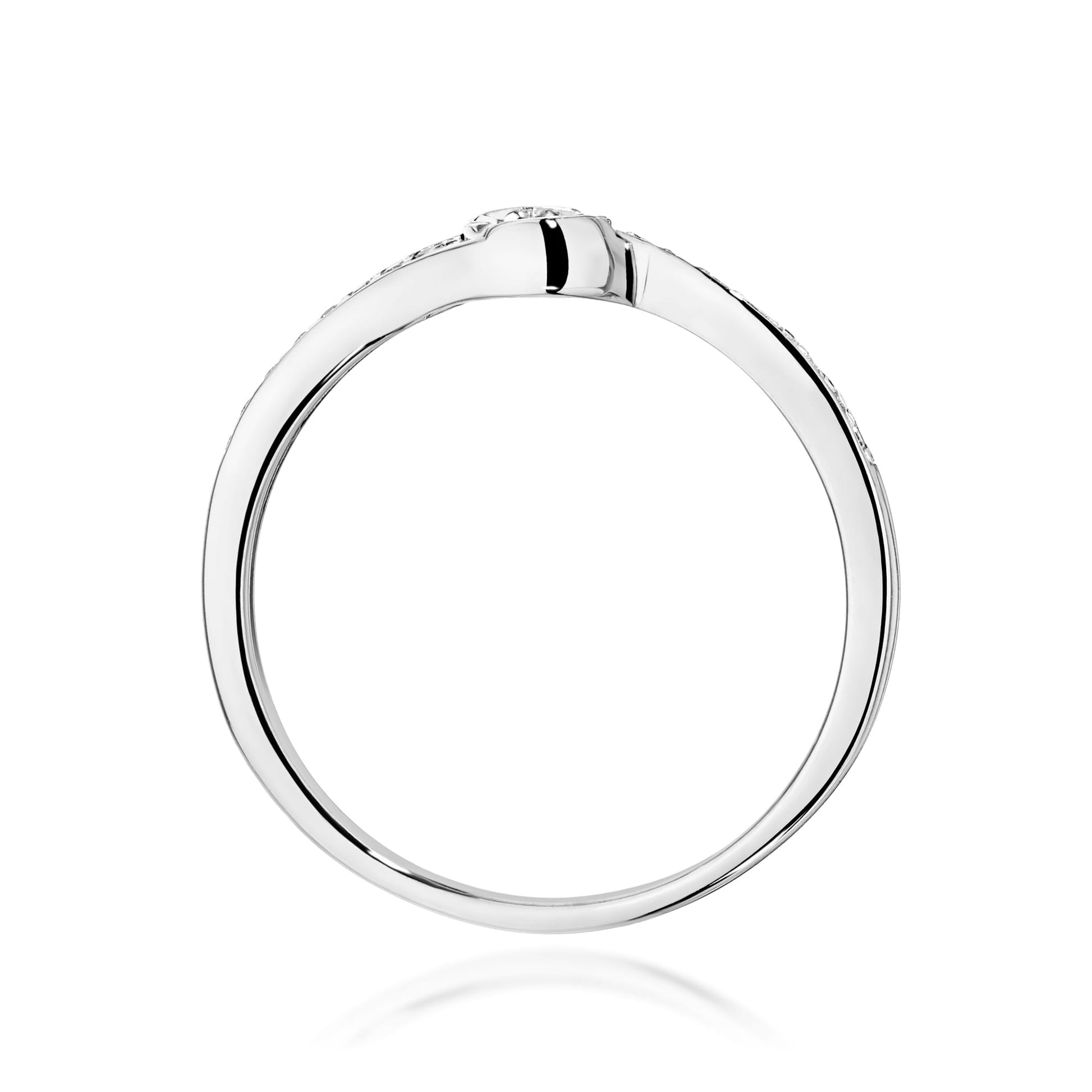 Inel Aur 9K cu Diamante Naturale 0.16 ct