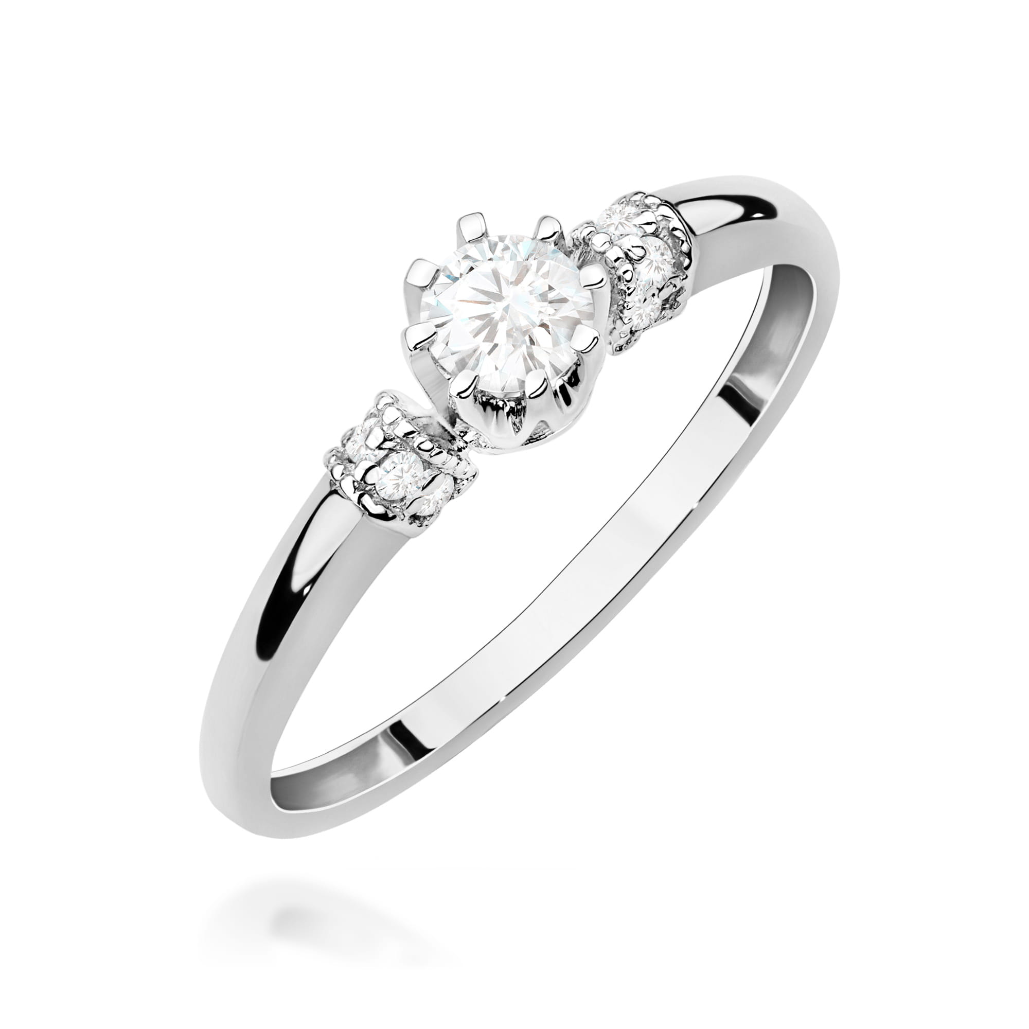 Inel Aur 9K cu Diamante de Laborator 0.32 ct